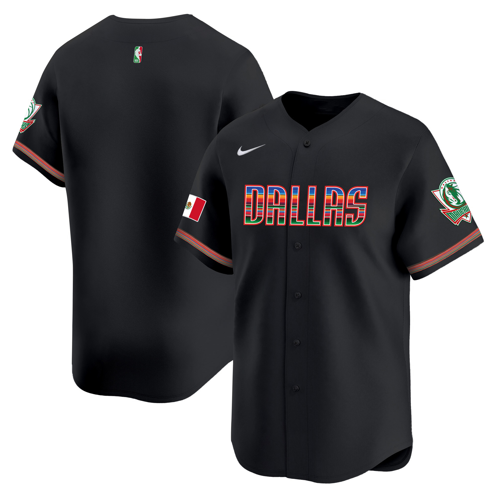 Men's Dallas Mavericks Mexico Vapor Baseball Jersey - All Stitched