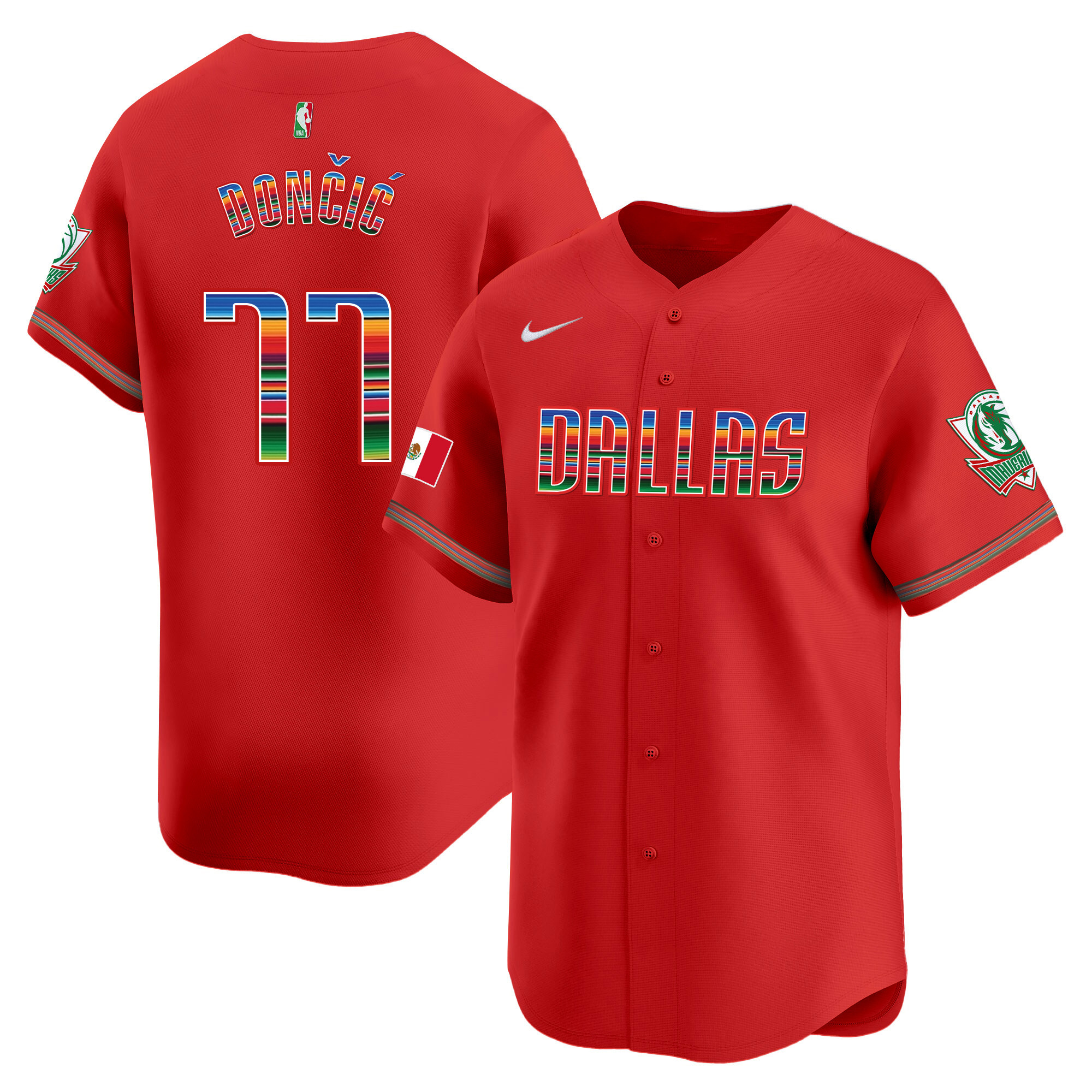 Men's Dallas Mavericks Mexico Vapor Baseball Jersey - All Stitched