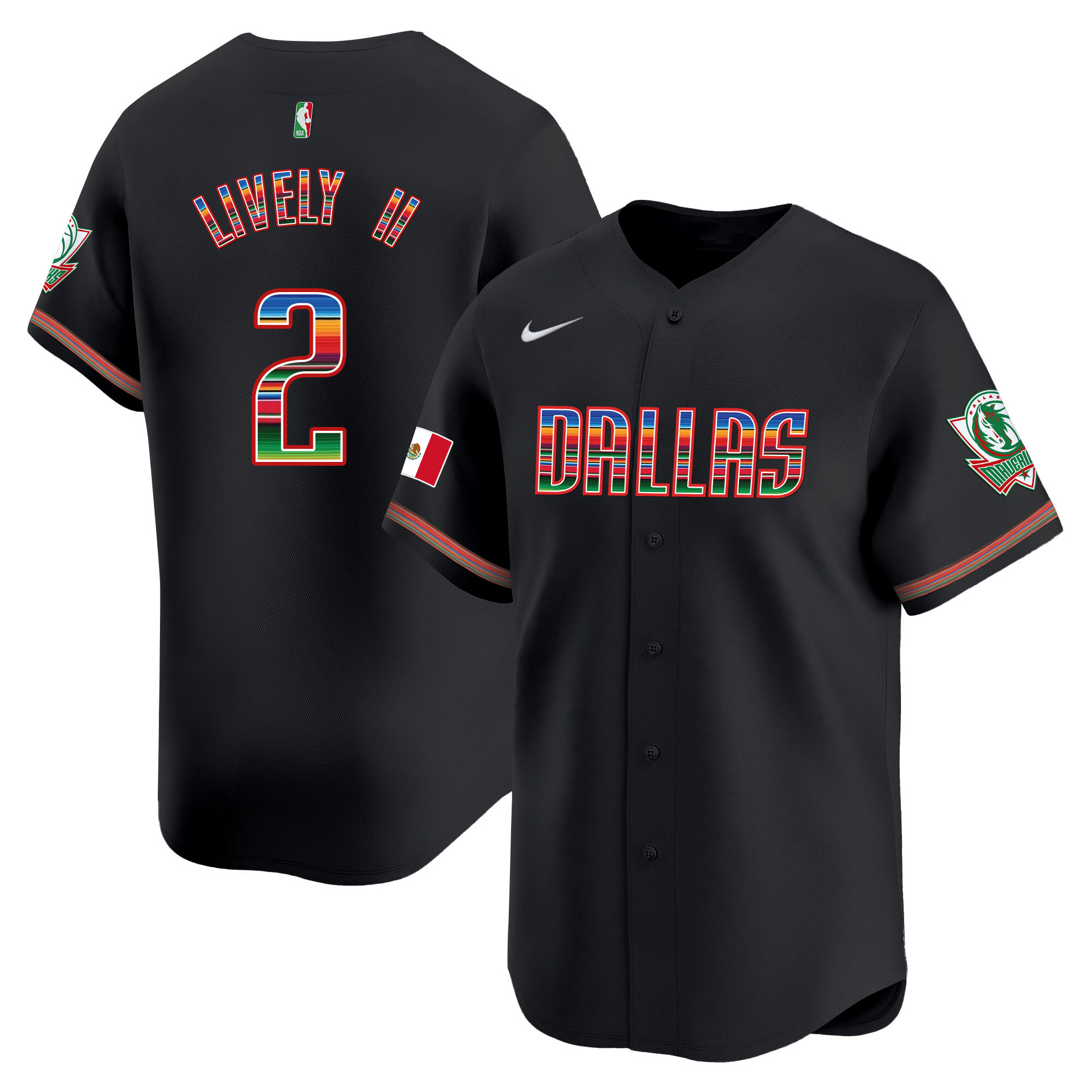 Men's Dallas Mavericks Mexico Vapor Baseball Jersey - All Stitched