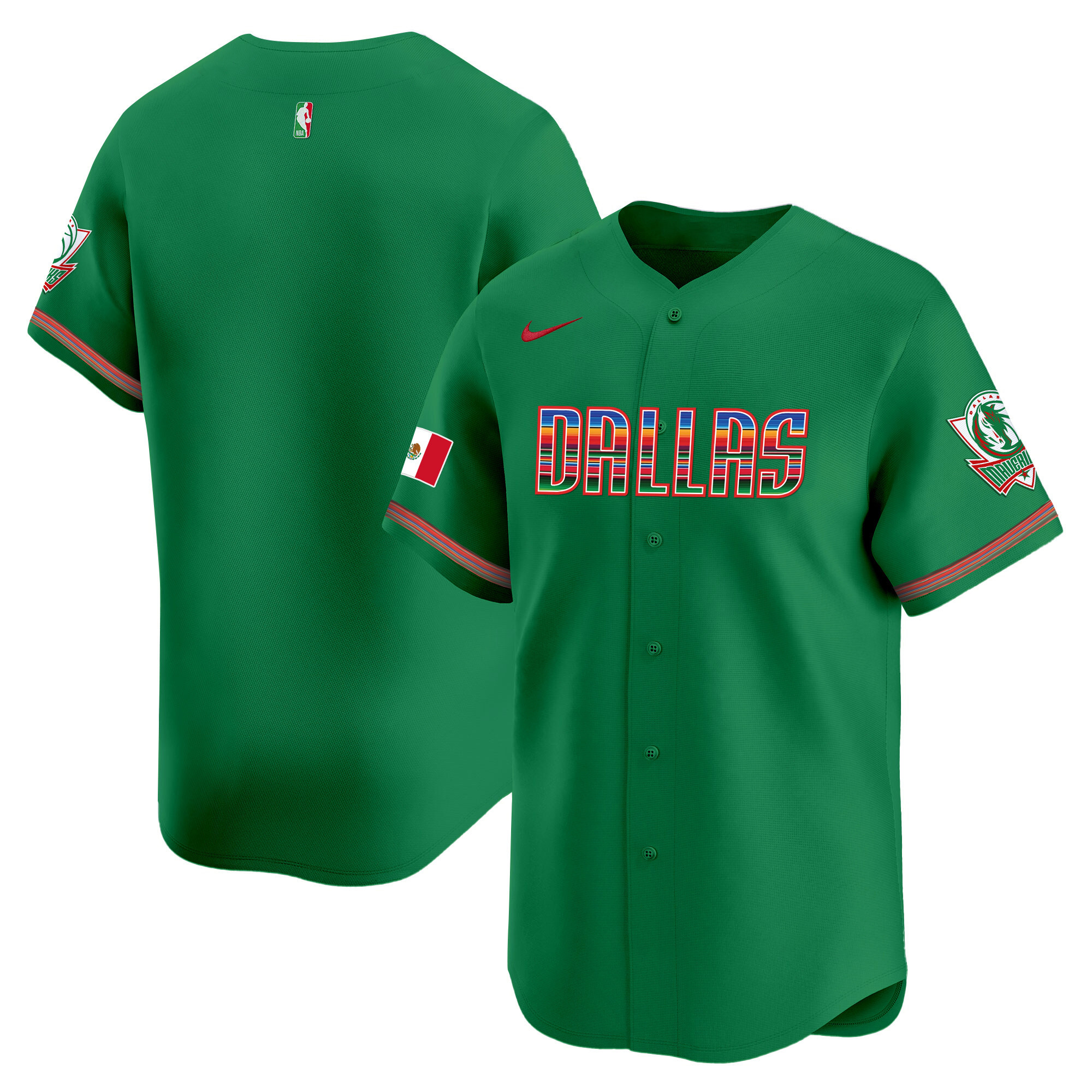 Men's Dallas Mavericks Mexico Vapor Baseball Jersey - All Stitched