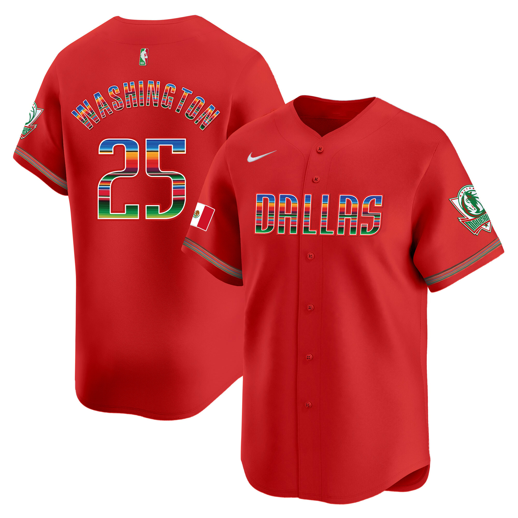 Men's Dallas Mavericks Mexico Vapor Baseball Jersey - All Stitched