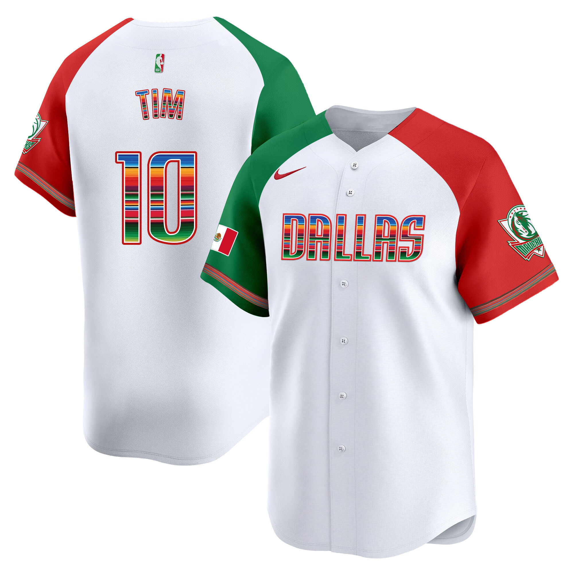Men's Dallas Mavericks Mexico Vapor Baseball Jersey - All Stitched