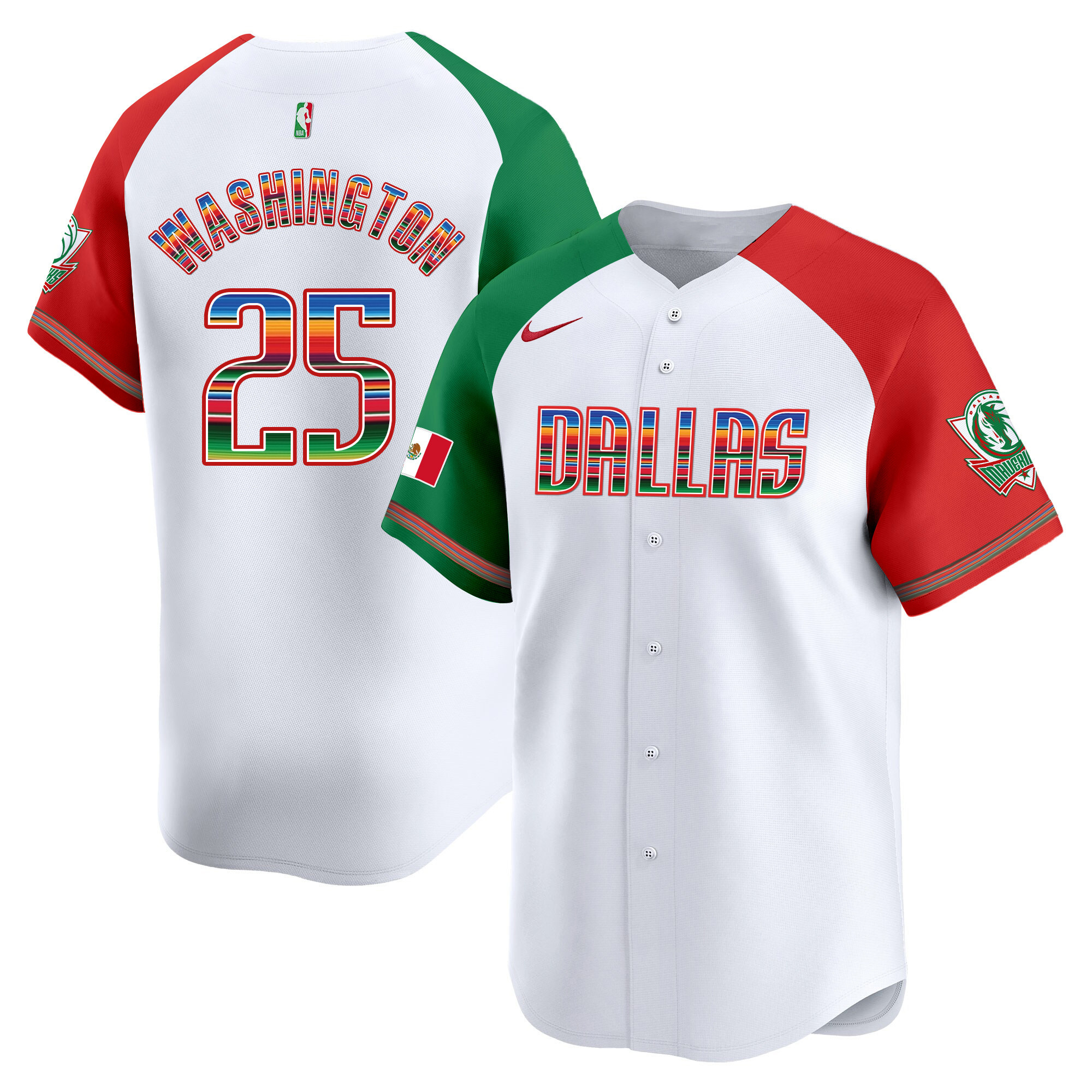 Men's Dallas Mavericks Mexico Vapor Baseball Jersey - All Stitched