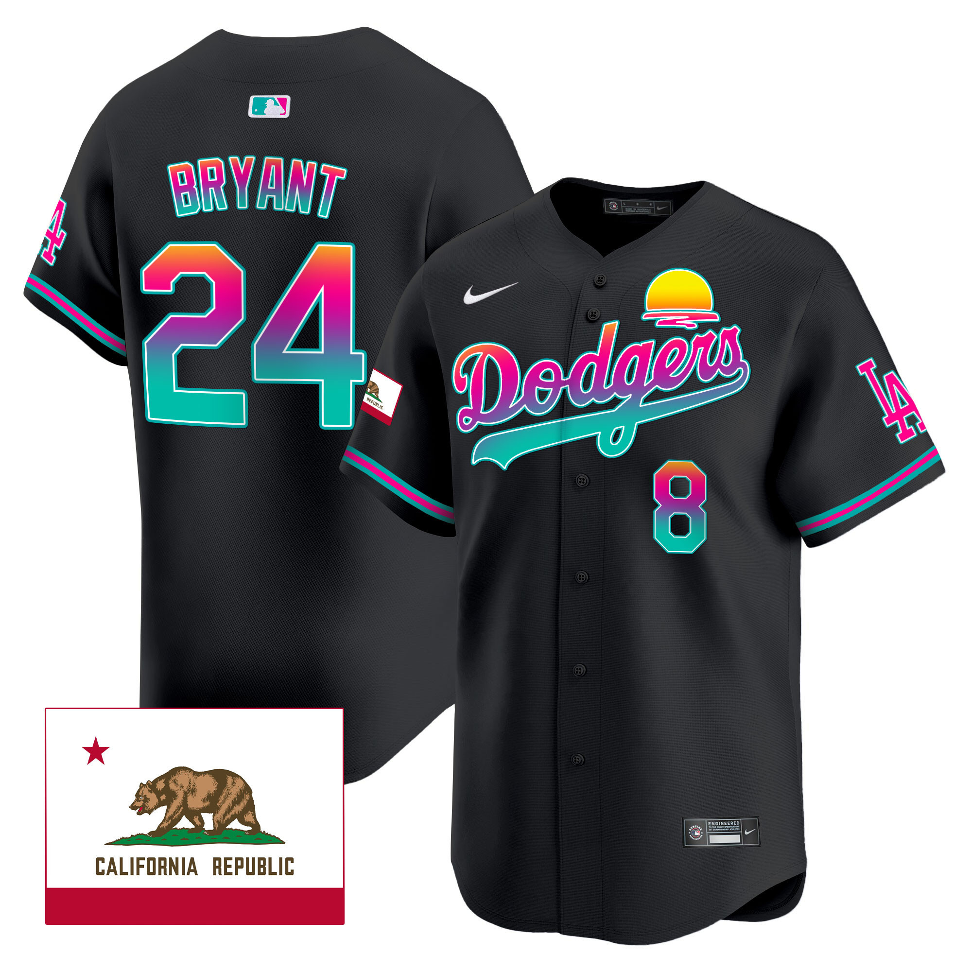 Men's Dodgers 2024 Los Angeles City Style Vapor Premier Limited Jersey - All Stitched