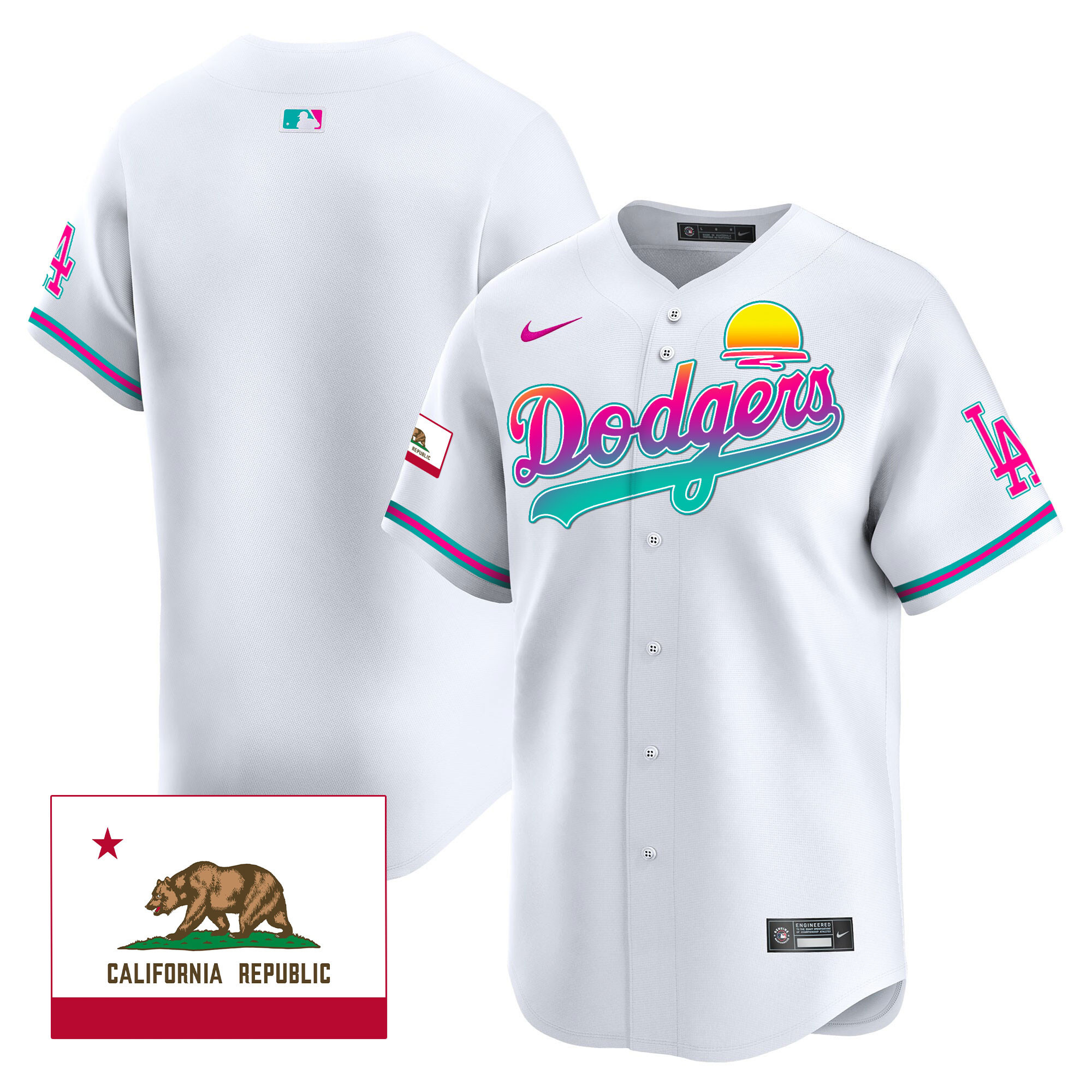 Men's Dodgers 2024 Los Angeles City Style Vapor Premier Limited Jersey - All Stitched