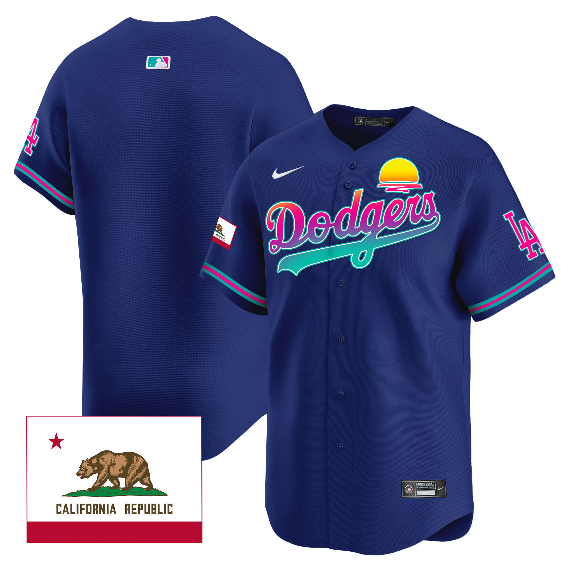 Men's Dodgers 2024 Los Angeles City Style Vapor Premier Limited Jersey - All Stitched
