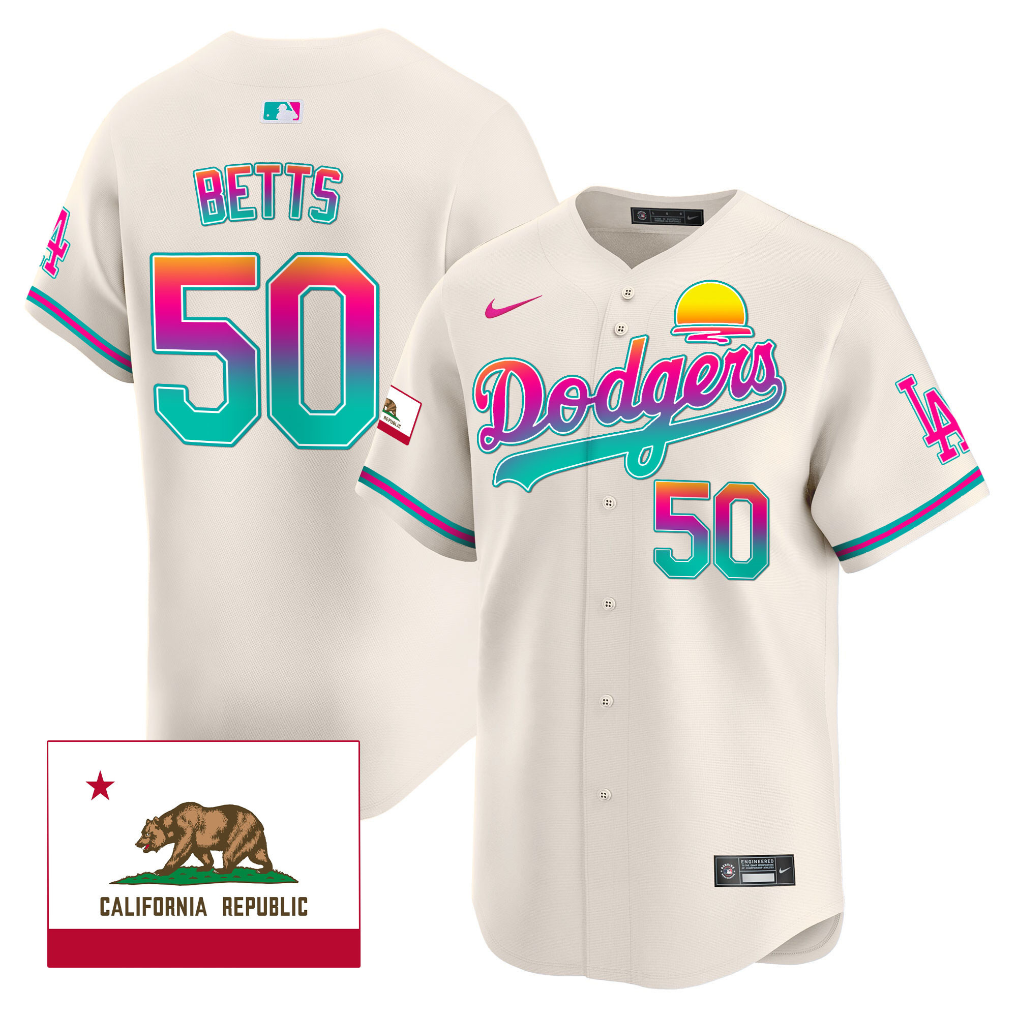 Men's Dodgers 2024 Los Angeles City Style Vapor Premier Limited Jersey - All Stitched