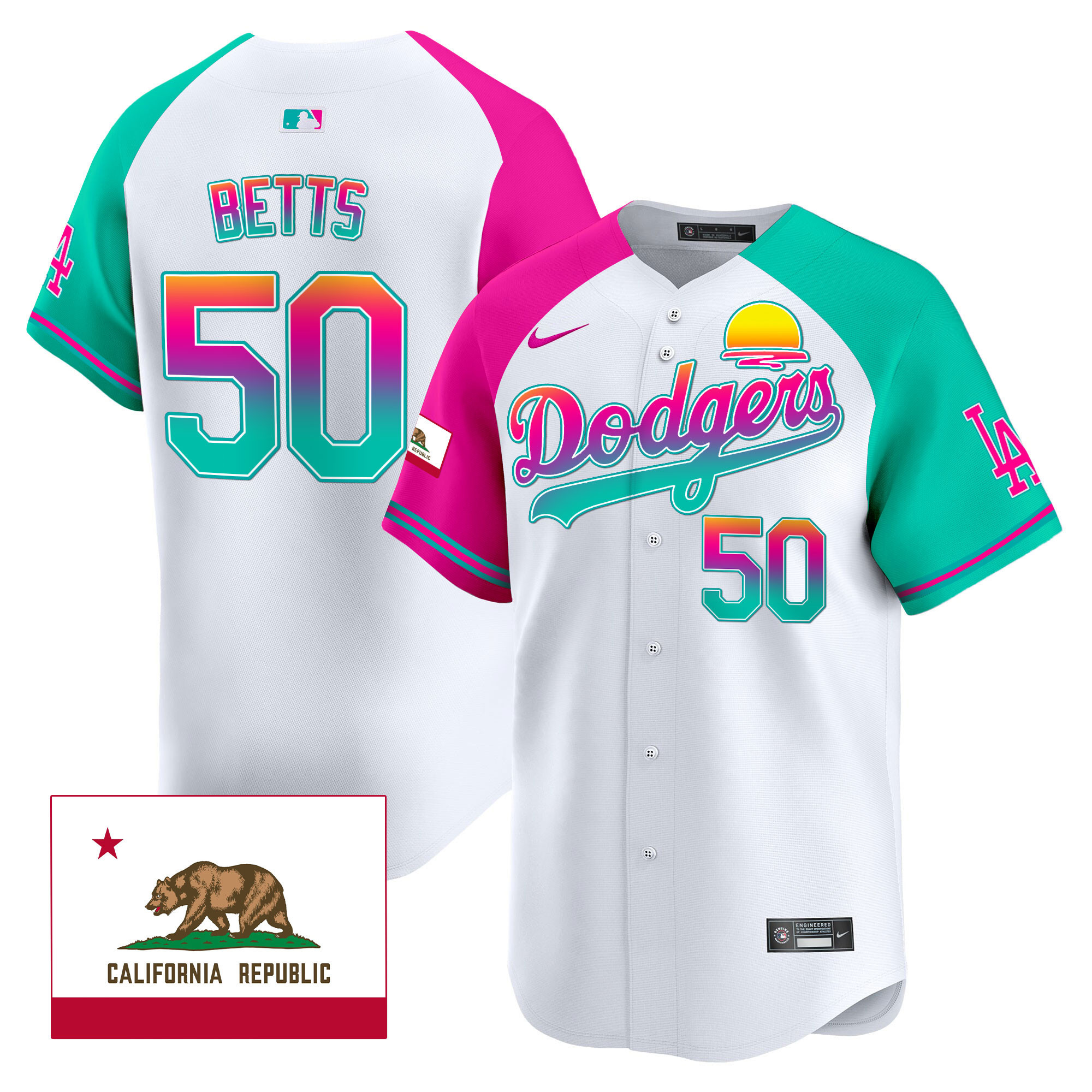 Men's Dodgers 2024 Los Angeles City Style Vapor Premier Limited Jersey - All Stitched