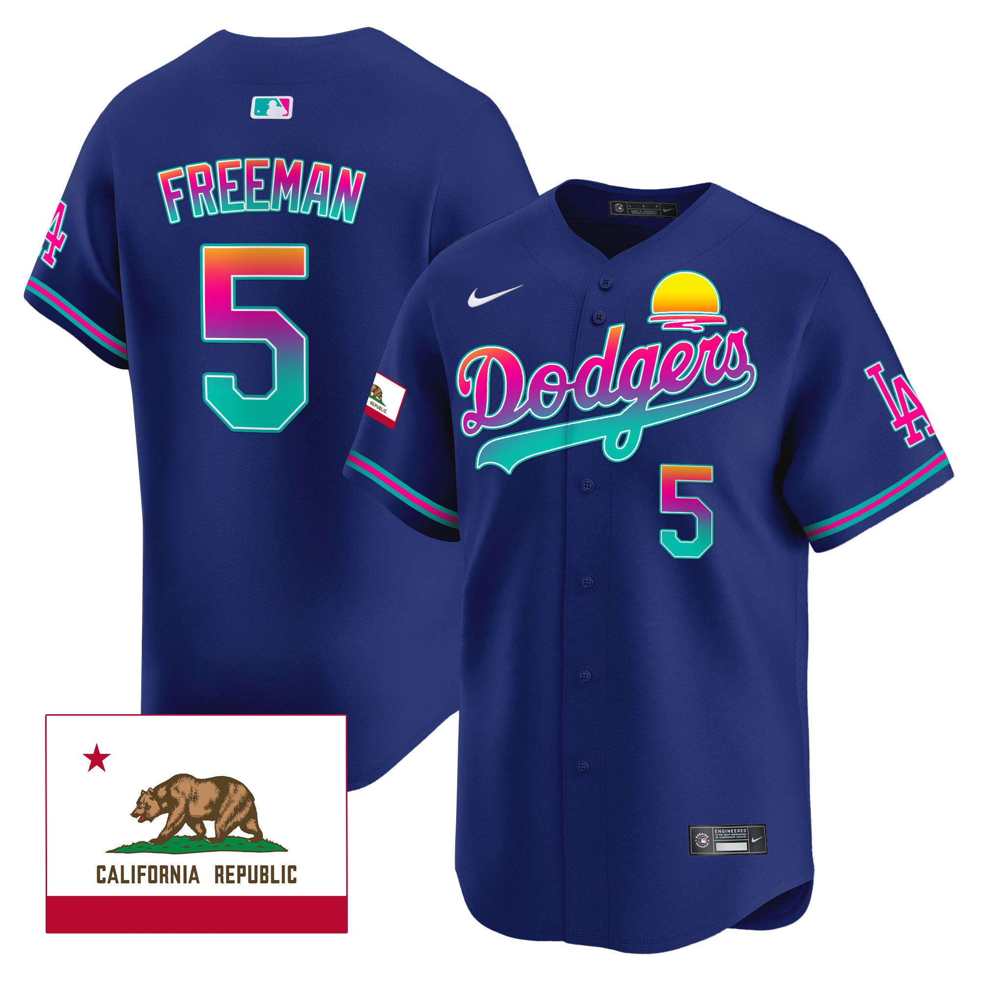 Men's Dodgers 2024 Los Angeles City Style Vapor Premier Limited Jersey - All Stitched