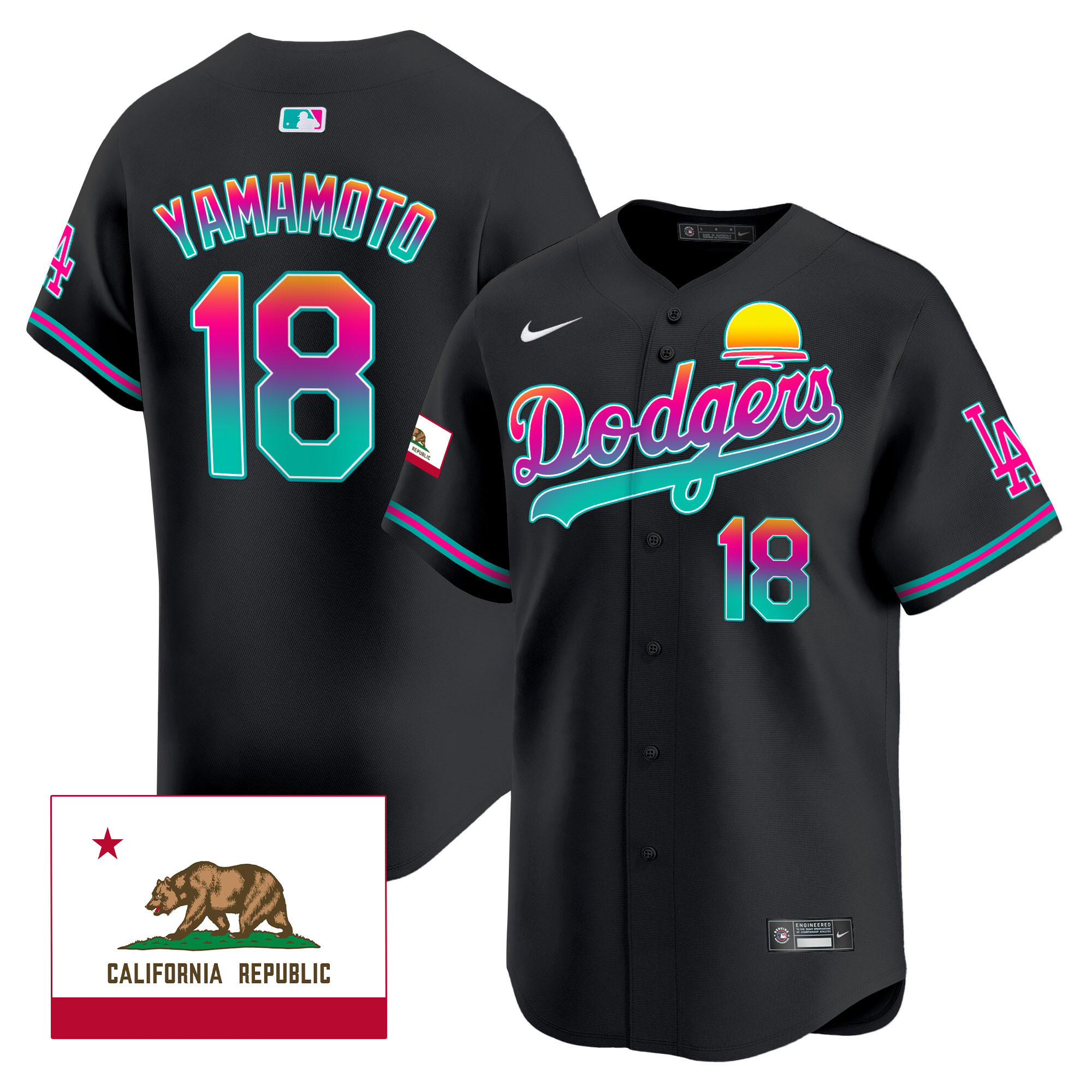 Men's Dodgers 2024 Los Angeles City Style Vapor Premier Limited Jersey - All Stitched