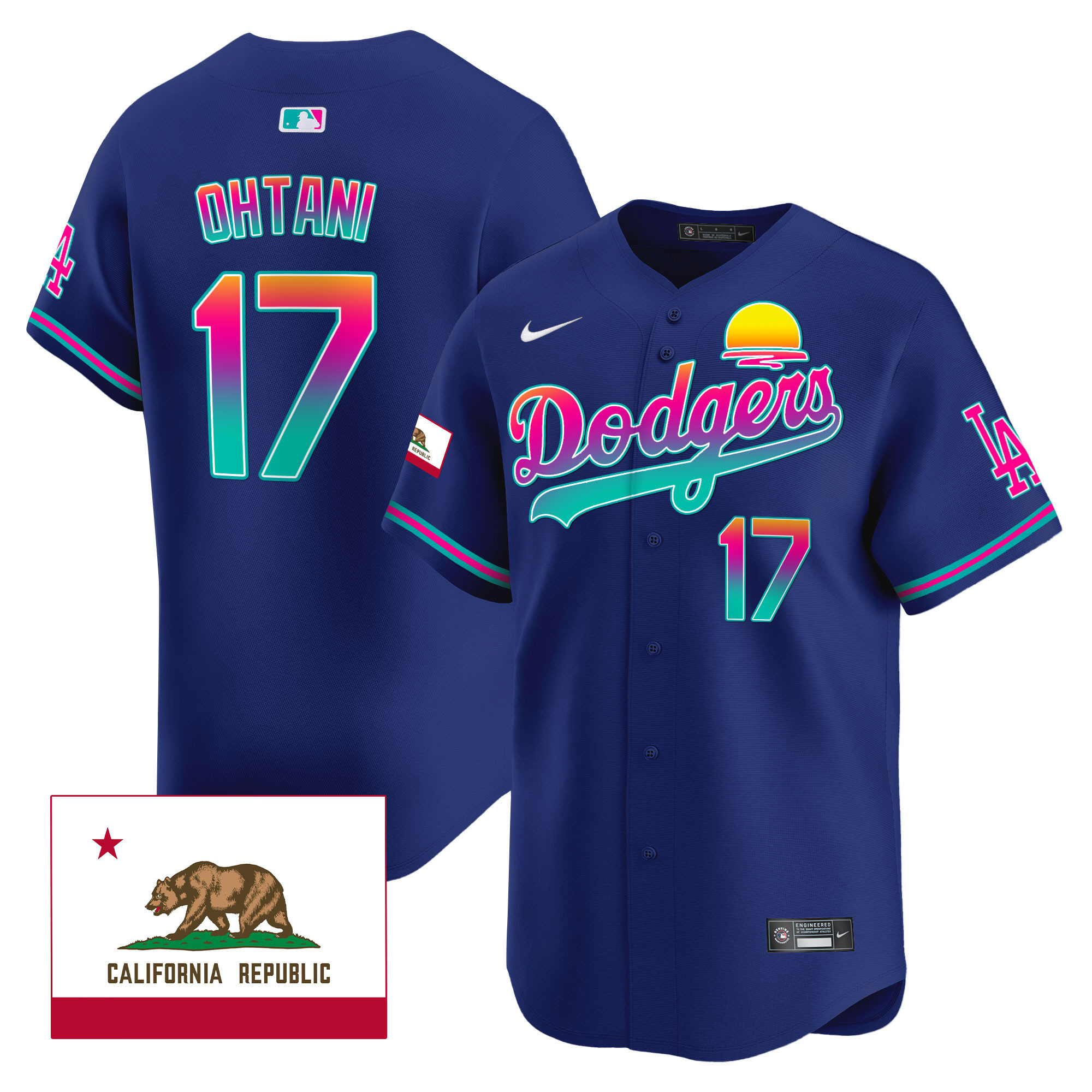 Men's Dodgers 2024 Los Angeles City Style Vapor Premier Limited Jersey - All Stitched
