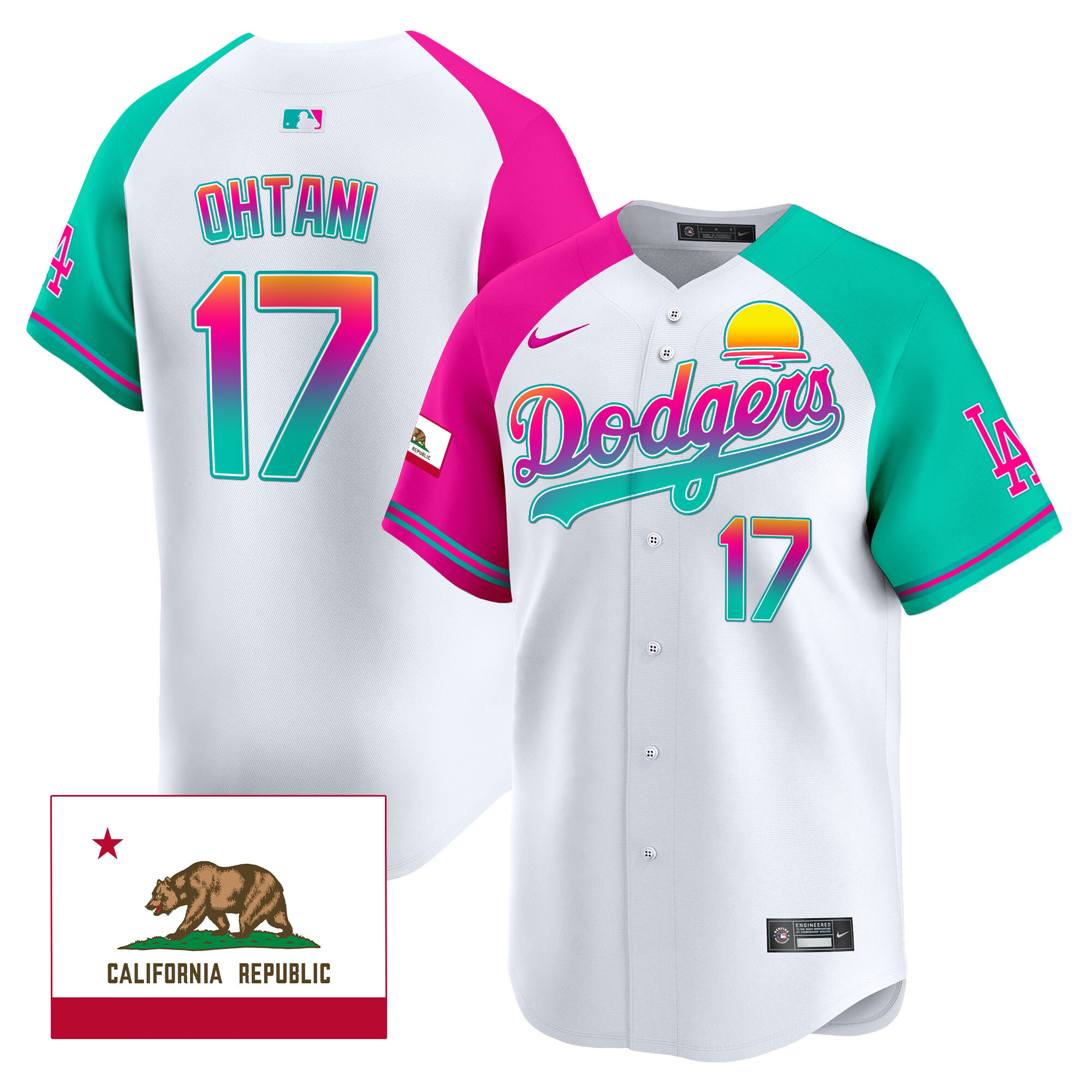 Men's Dodgers 2024 Los Angeles City Style Vapor Premier Limited Jersey - All Stitched
