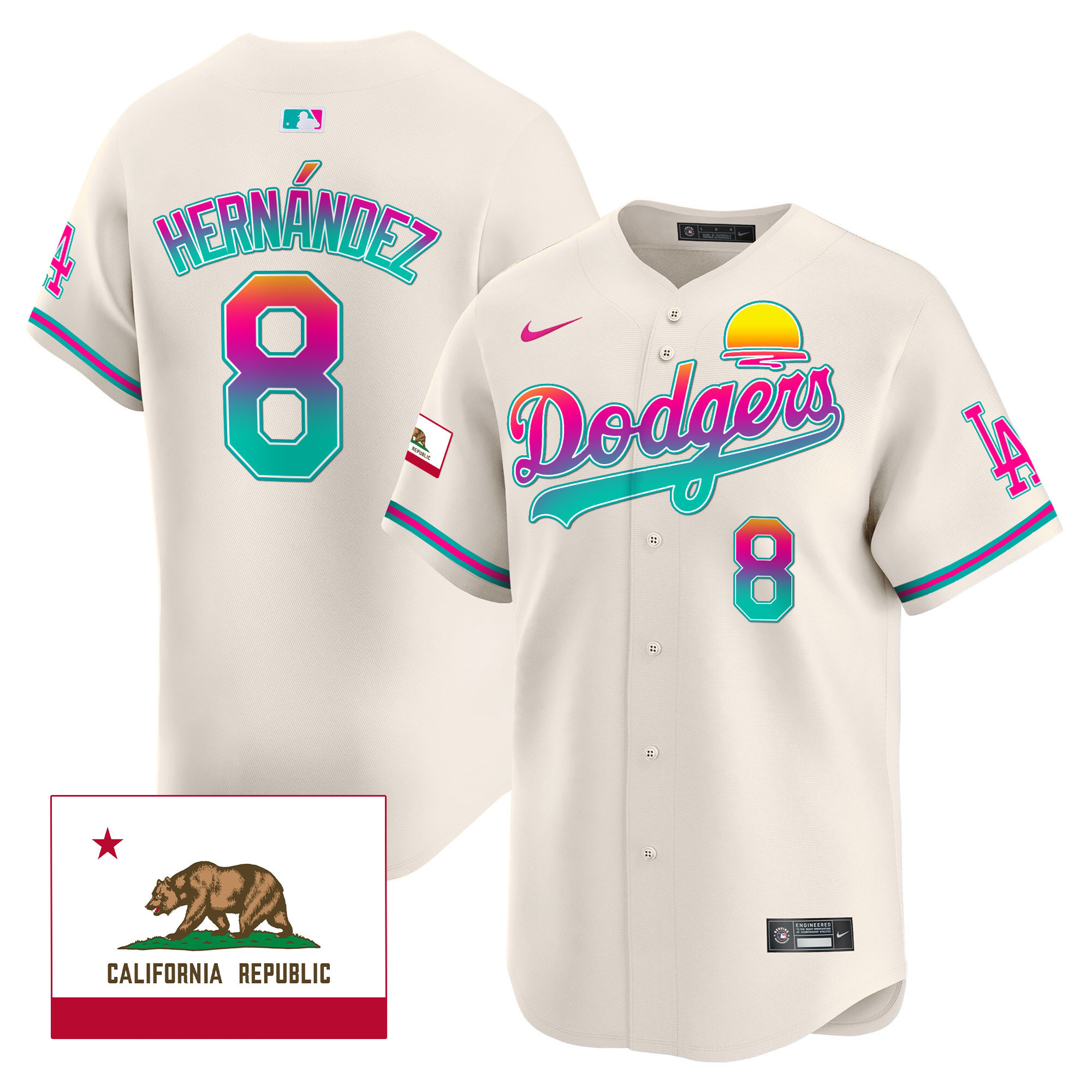 Men's Dodgers 2024 Los Angeles City Style Vapor Premier Limited Jersey - All Stitched