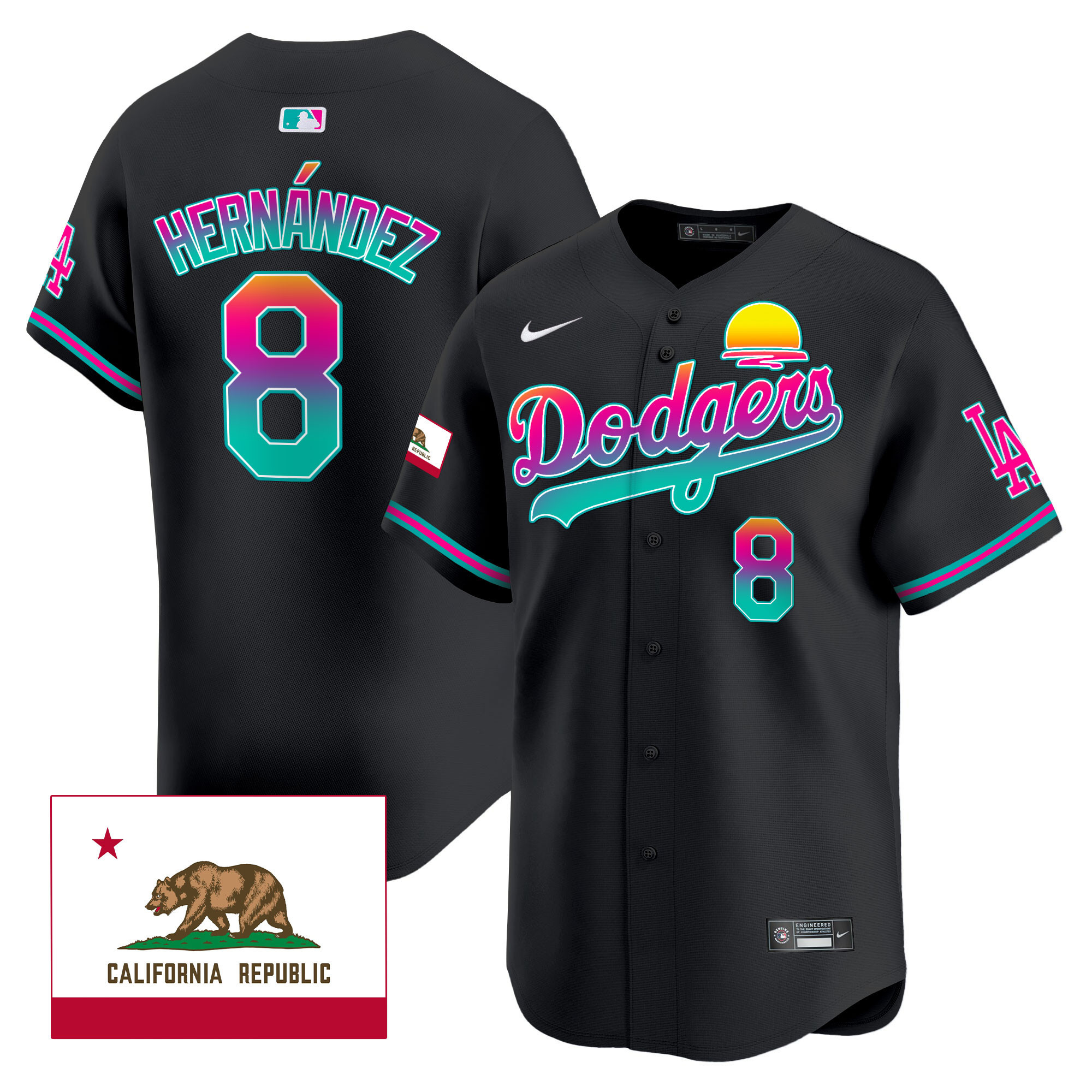 Men's Dodgers 2024 Los Angeles City Style Vapor Premier Limited Jersey - All Stitched