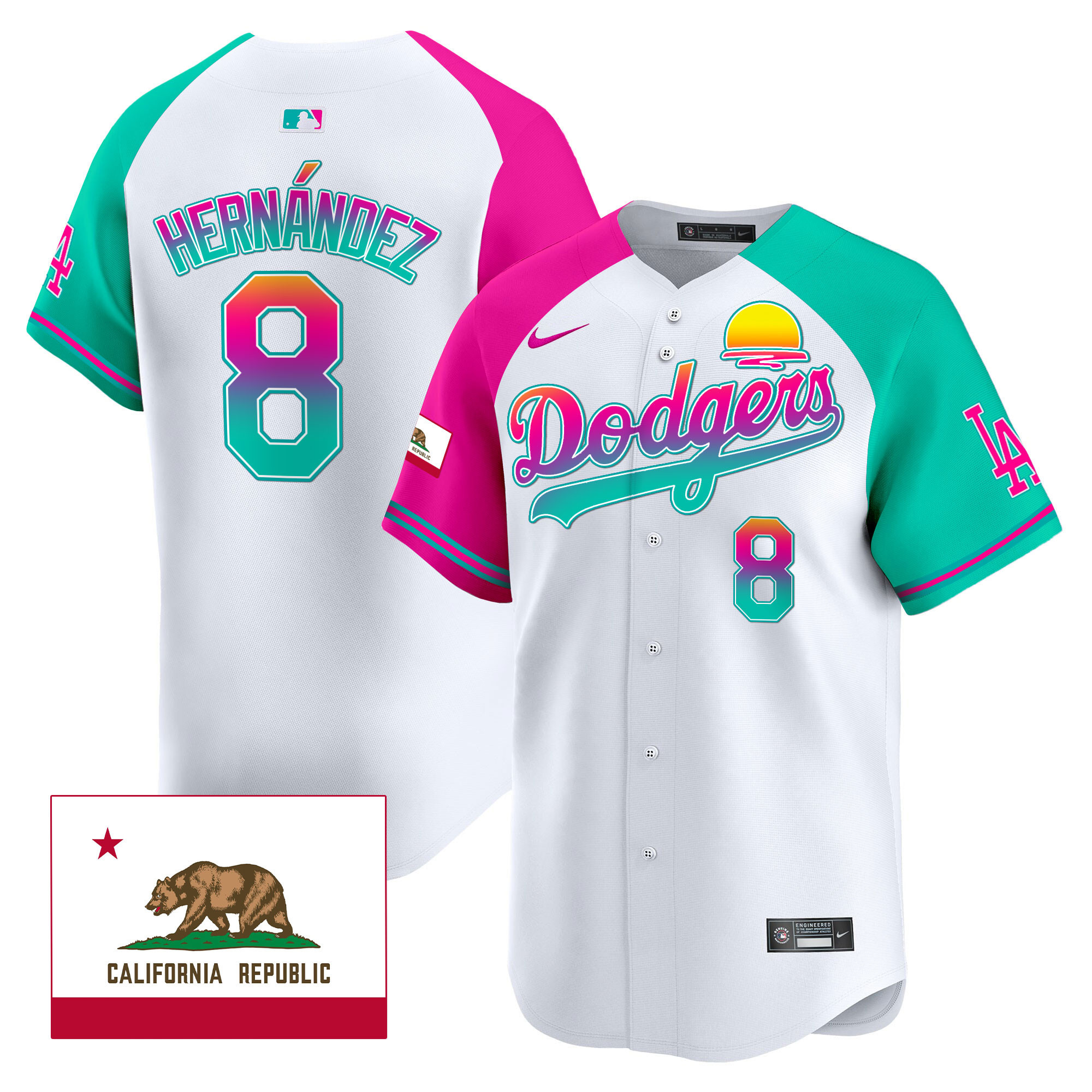 Men's Dodgers 2024 Los Angeles City Style Vapor Premier Limited Jersey - All Stitched