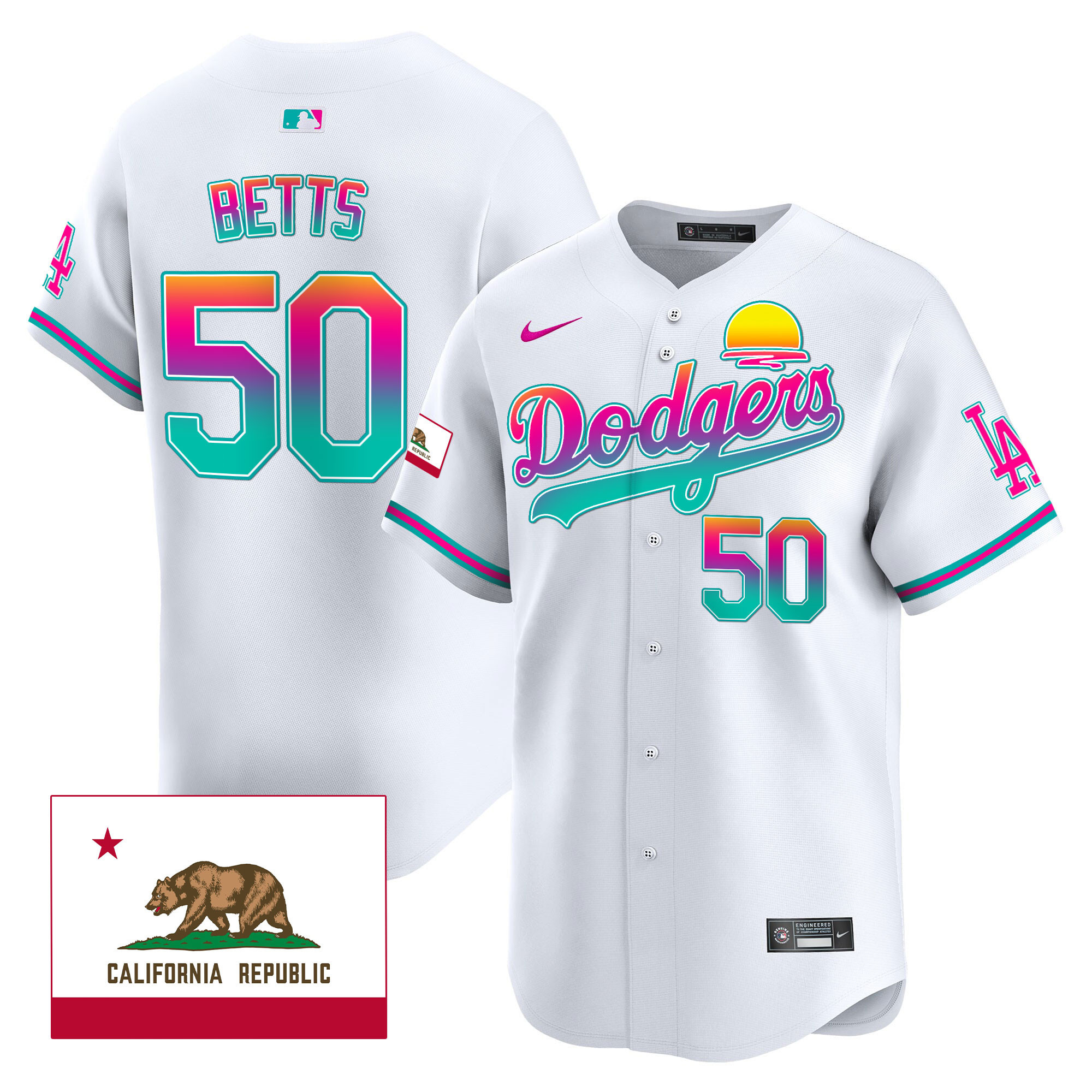 Men's Dodgers 2024 Los Angeles City Style Vapor Premier Limited Jersey - All Stitched