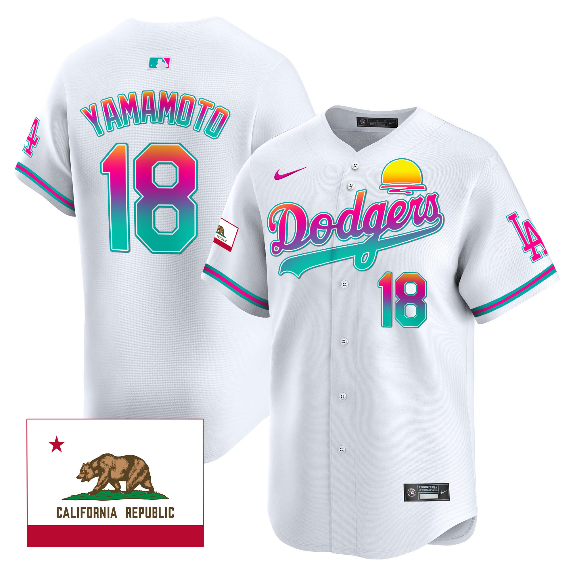 Men's Dodgers 2024 Los Angeles City Style Vapor Premier Limited Jersey - All Stitched