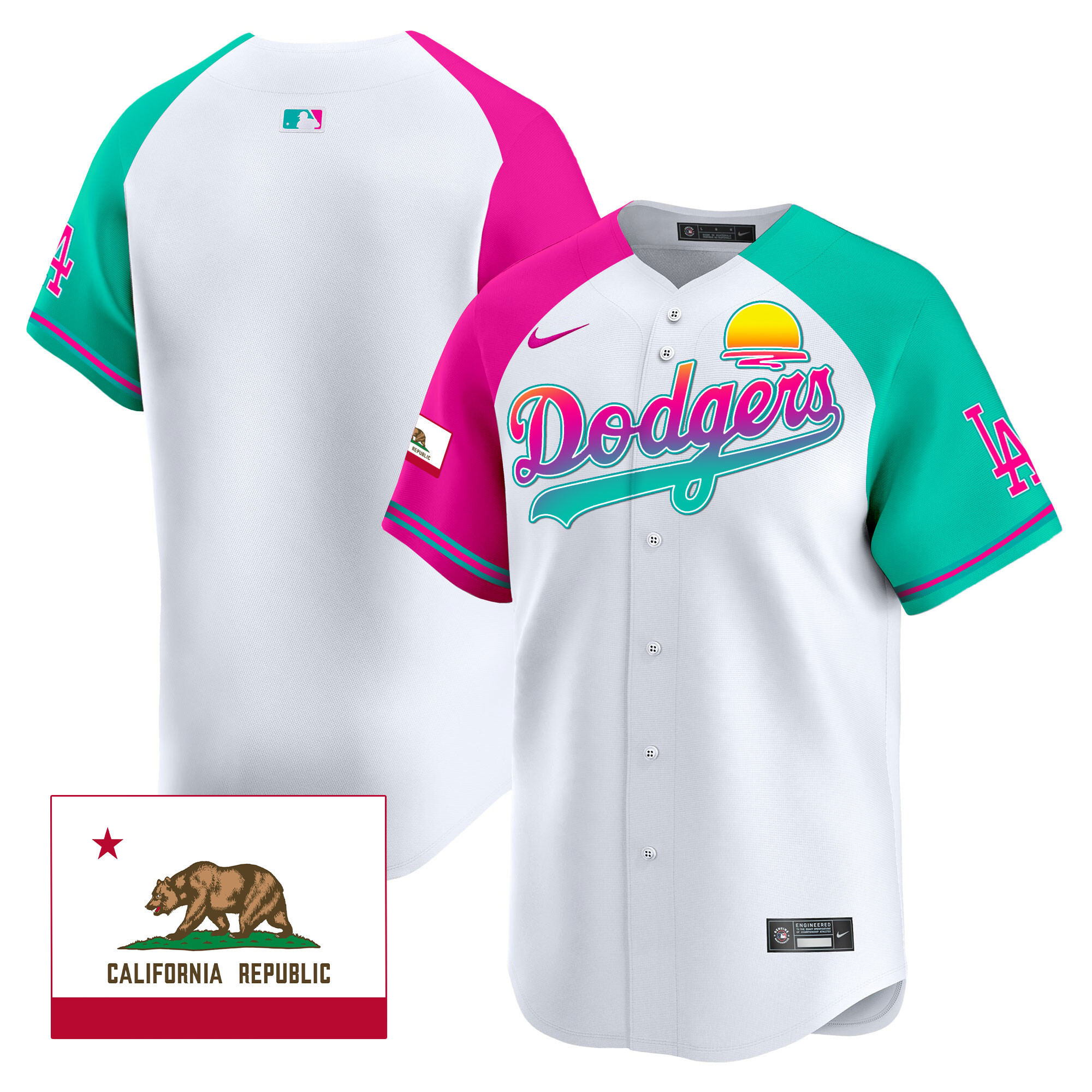 Men's Dodgers 2024 Los Angeles City Style Vapor Premier Limited Jersey - All Stitched