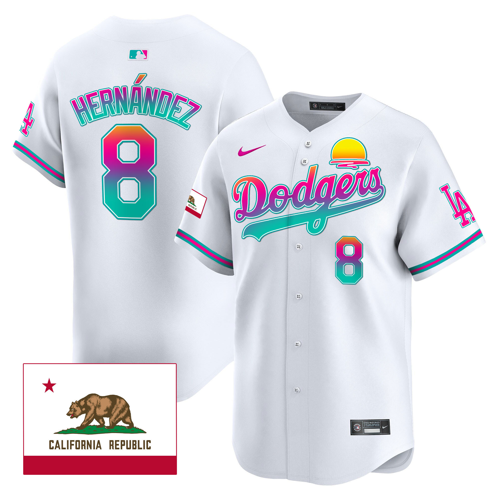 Men's Dodgers 2024 Los Angeles City Style Vapor Premier Limited Jersey - All Stitched