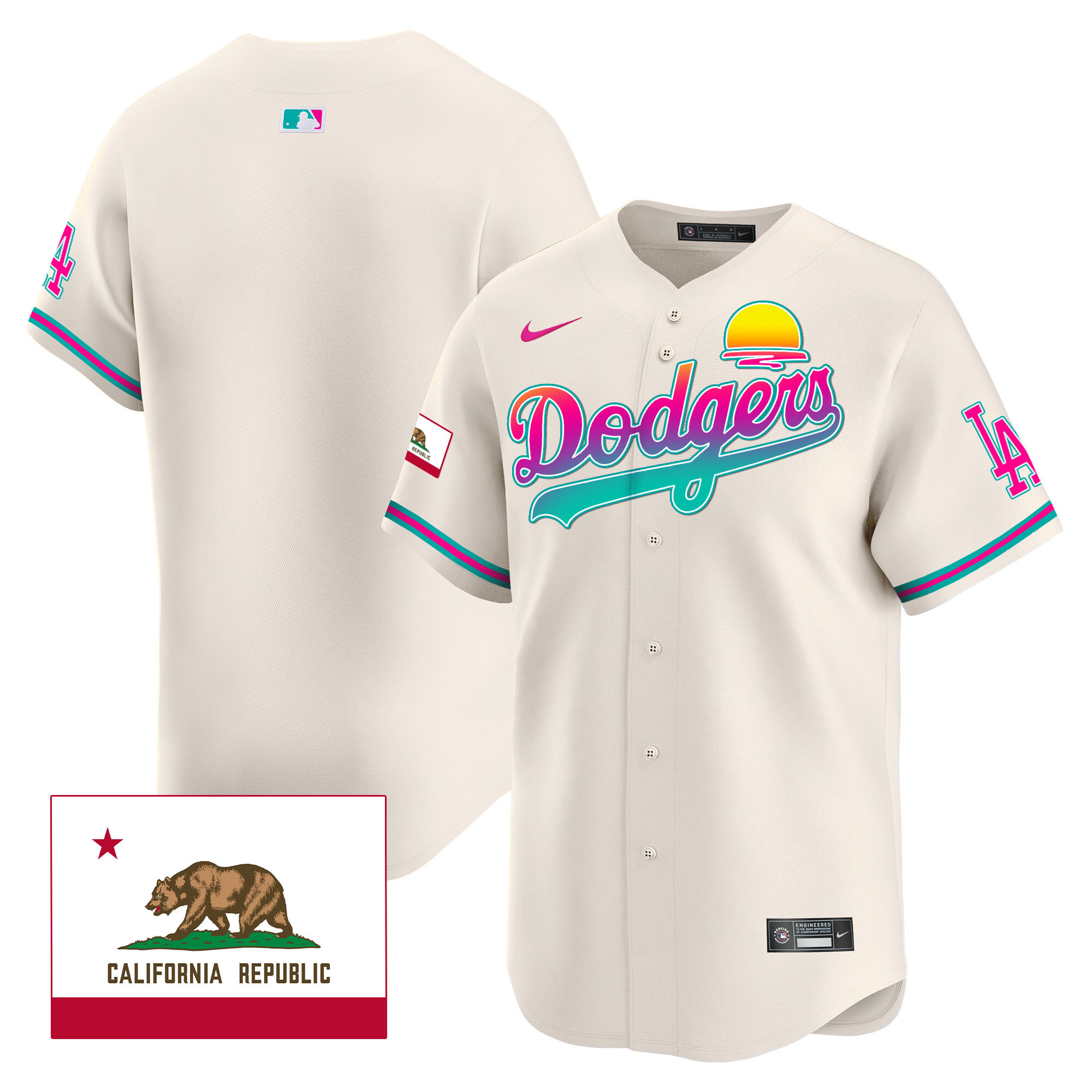 Men's Dodgers 2024 Los Angeles City Style Vapor Premier Limited Jersey - All Stitched