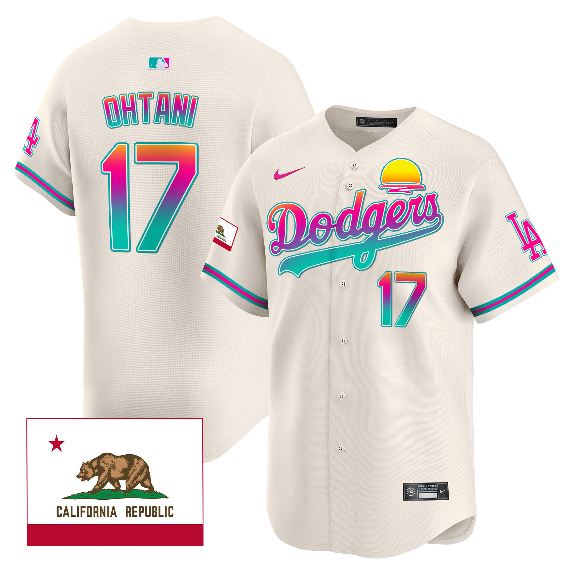 Men's Dodgers 2024 Los Angeles City Style Vapor Premier Limited Jersey - All Stitched