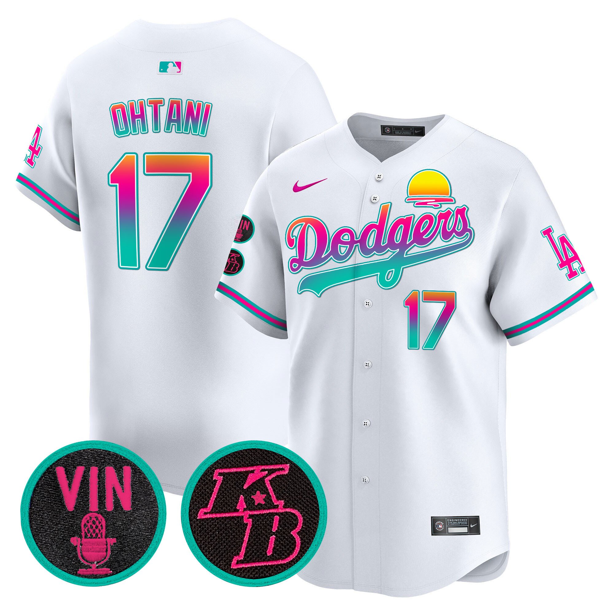Men's Dodgers 2024 Los Angeles City Style Vapor Premier Limited Jersey V2 - All Stitched