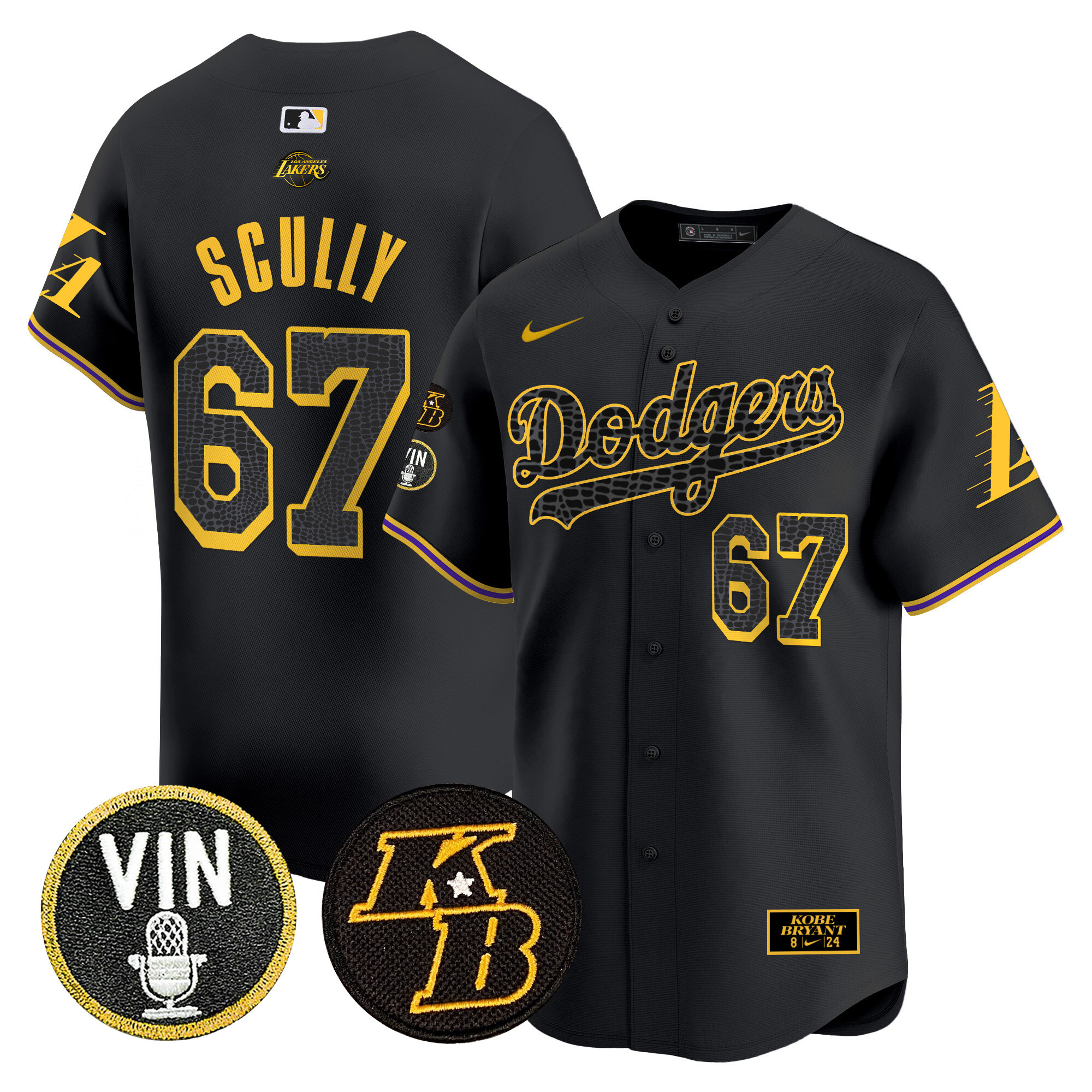 Men's Dodgers 2024 Mamba Vapor Premier Limited Jersey V2 - All Stitched
