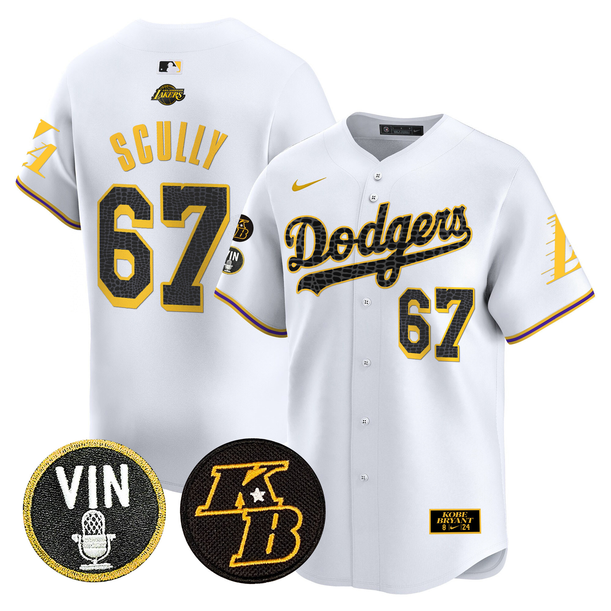 Men's Dodgers 2024 Mamba Vapor Premier Limited Jersey V2 - All Stitched