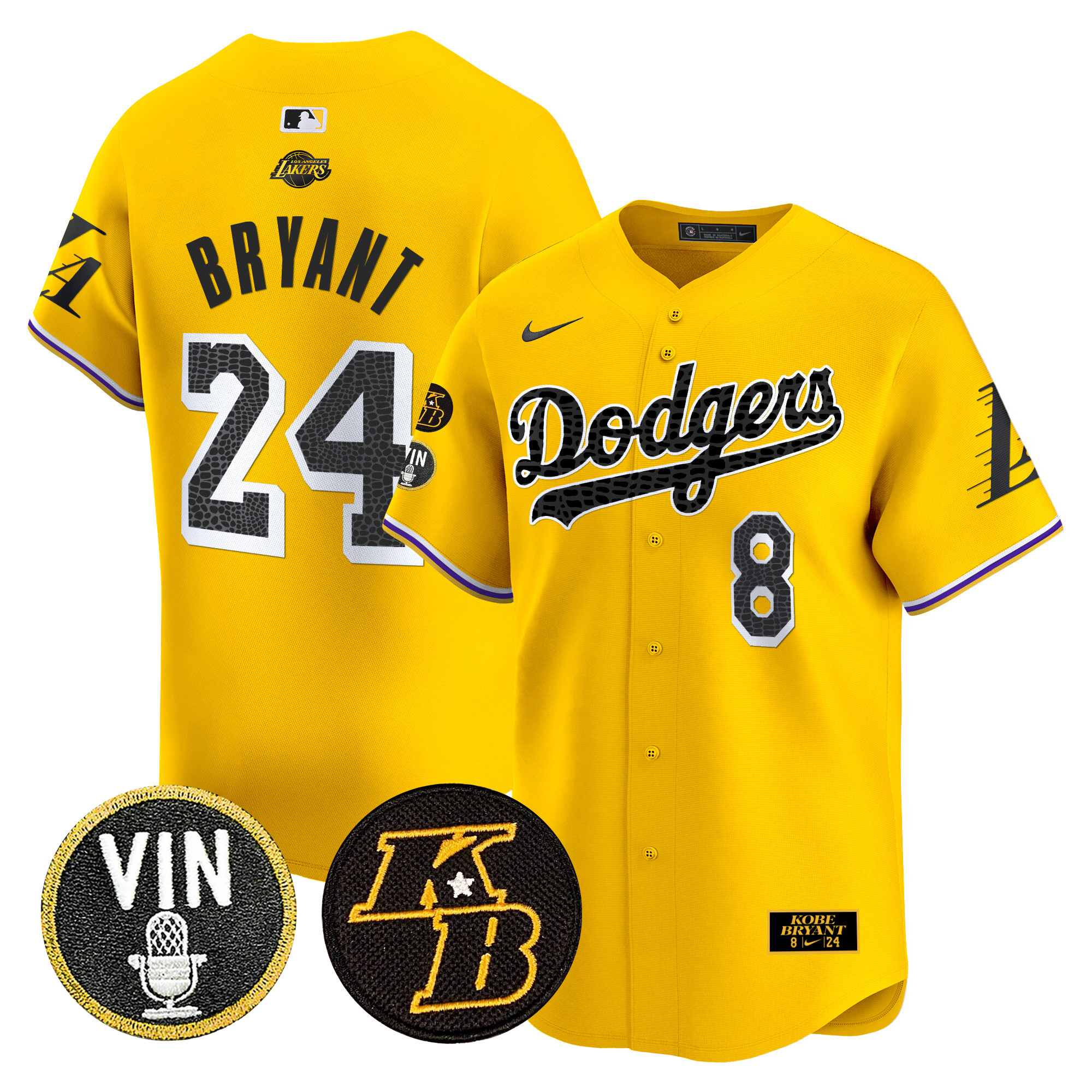 Men's Dodgers 2024 Mamba Vapor Premier Limited Jersey V2 - All Stitched