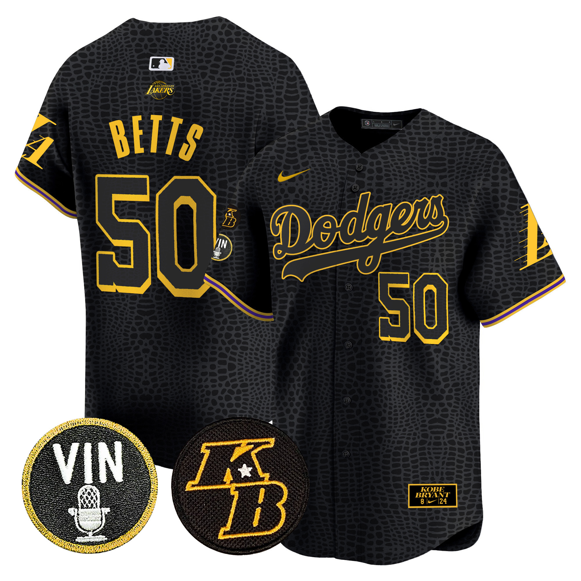 Men's Dodgers 2024 Mamba Vapor Premier Limited Jersey V2 - All Stitched