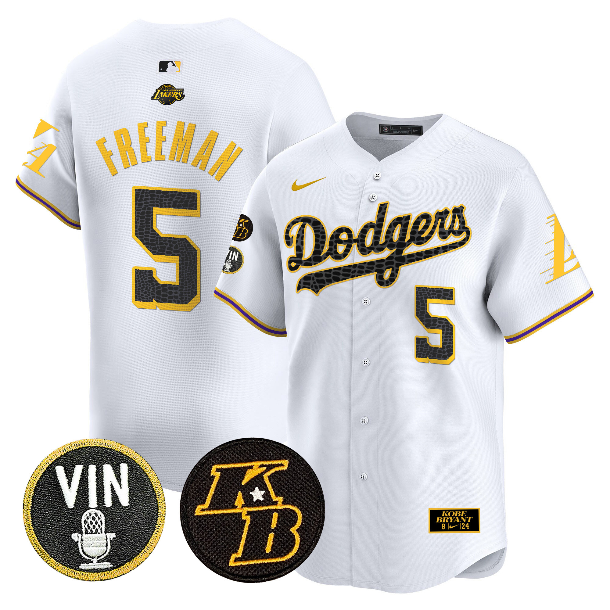 Men's Dodgers 2024 Mamba Vapor Premier Limited Jersey V2 - All Stitched