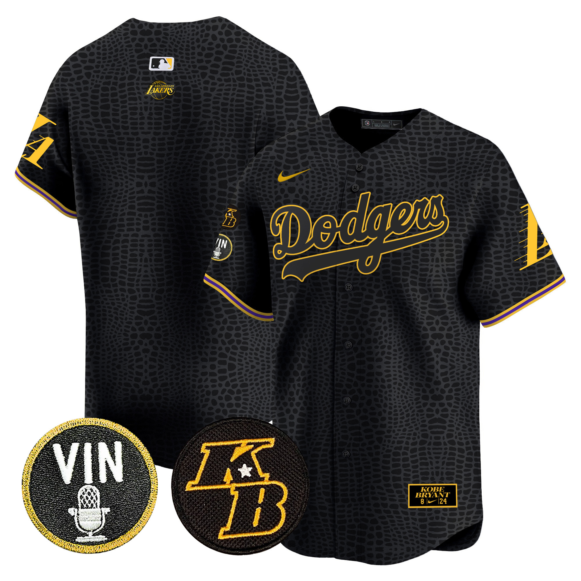 Men's Dodgers 2024 Mamba Vapor Premier Limited Jersey V2 - All Stitched