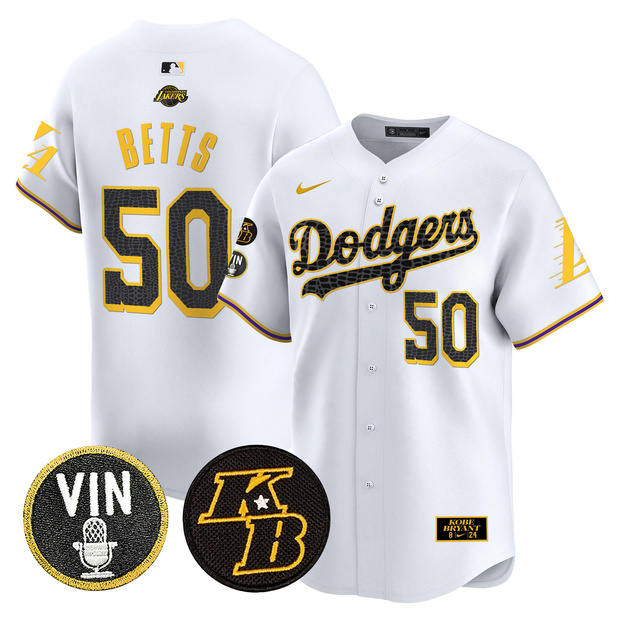 Men's Dodgers 2024 Mamba Vapor Premier Limited Jersey V2 - All Stitched