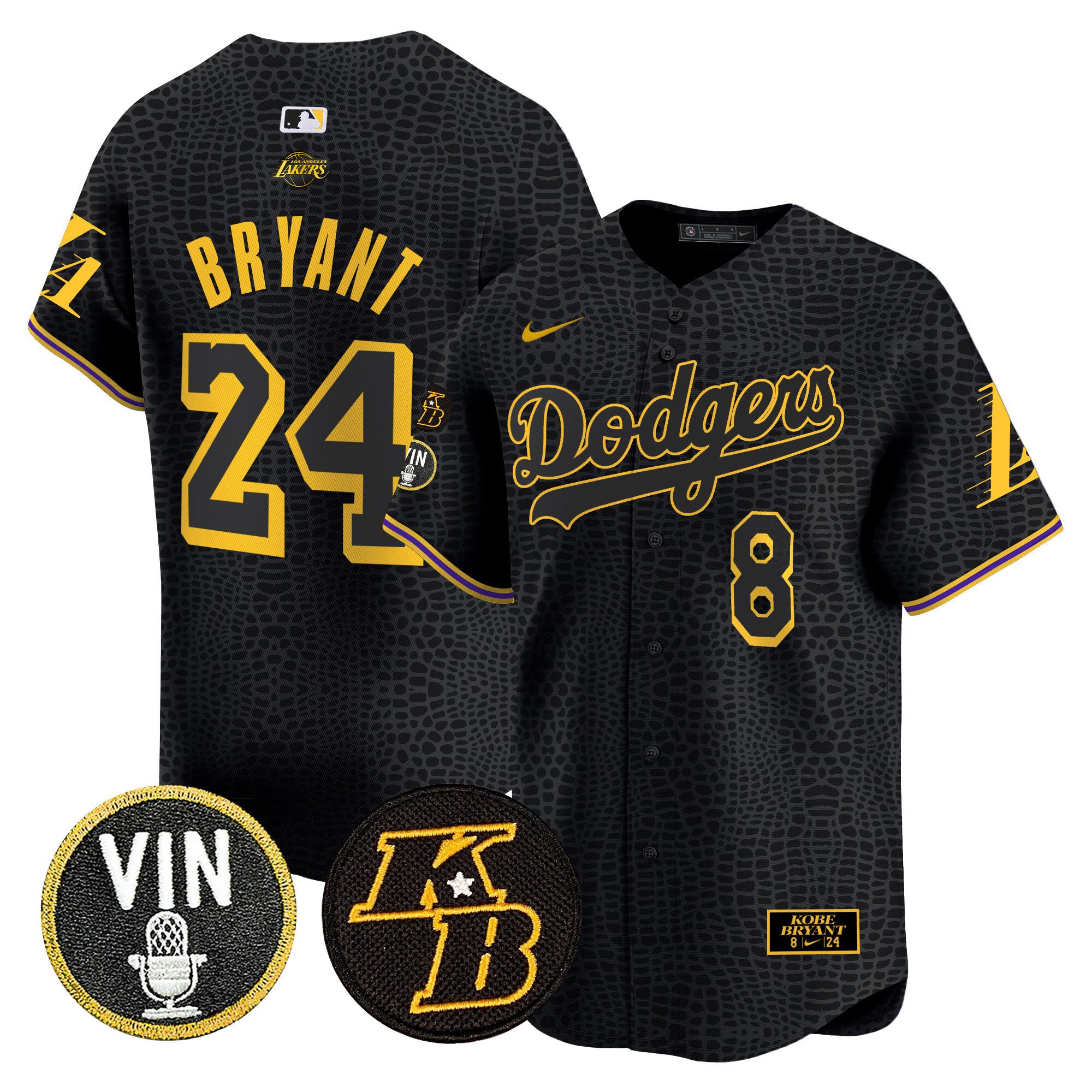 Men's Dodgers 2024 Mamba Vapor Premier Limited Jersey V2 - All Stitched