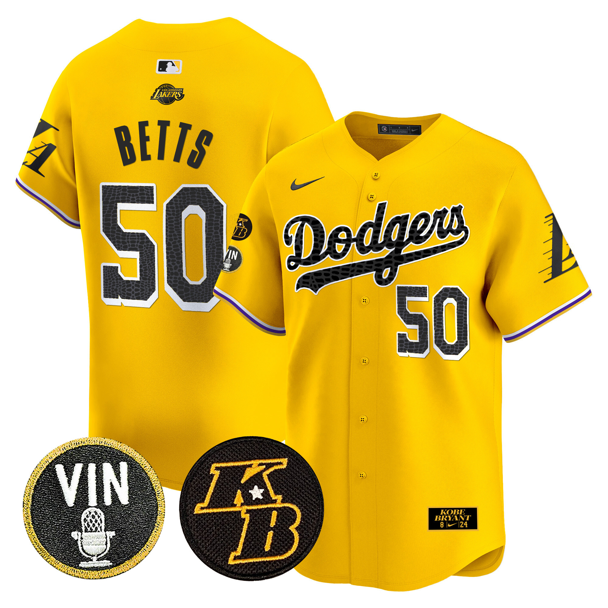 Men's Dodgers 2024 Mamba Vapor Premier Limited Jersey V2 - All Stitched