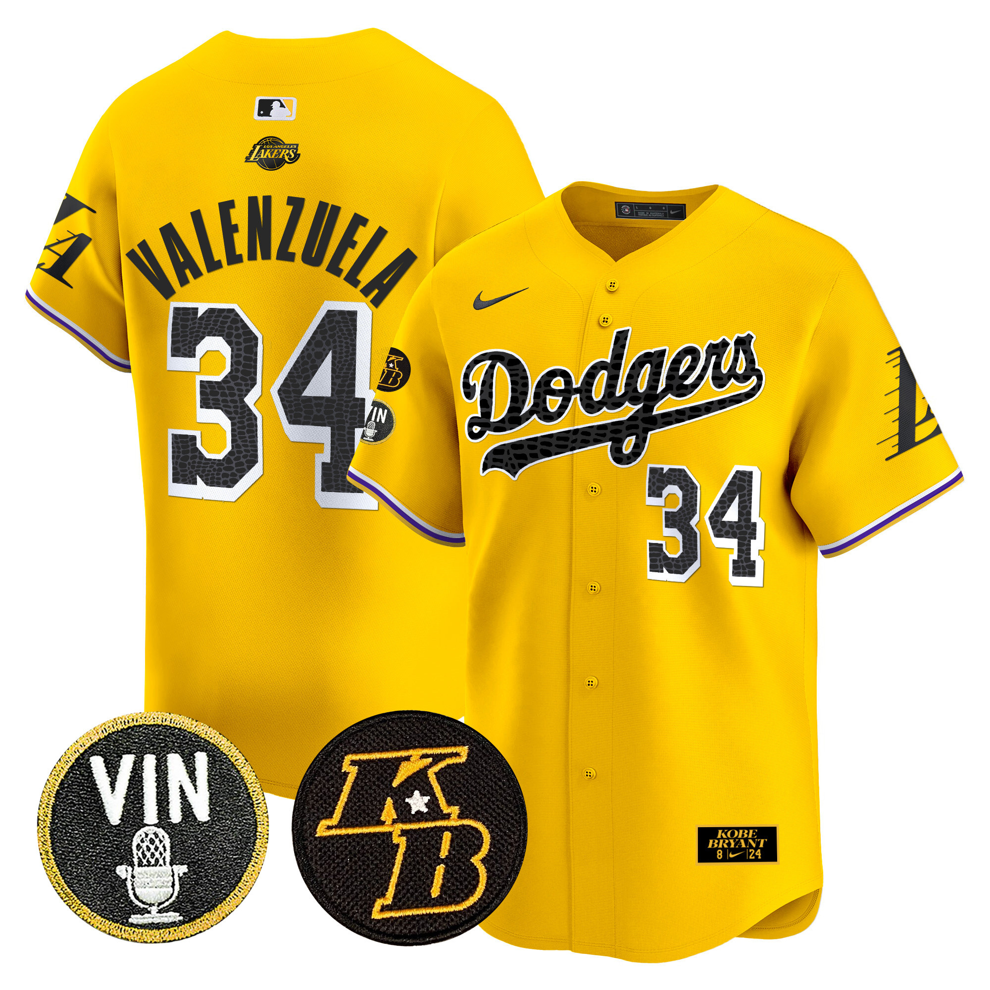 Men's Dodgers 2024 Mamba Vapor Premier Limited Jersey V2 - All Stitched