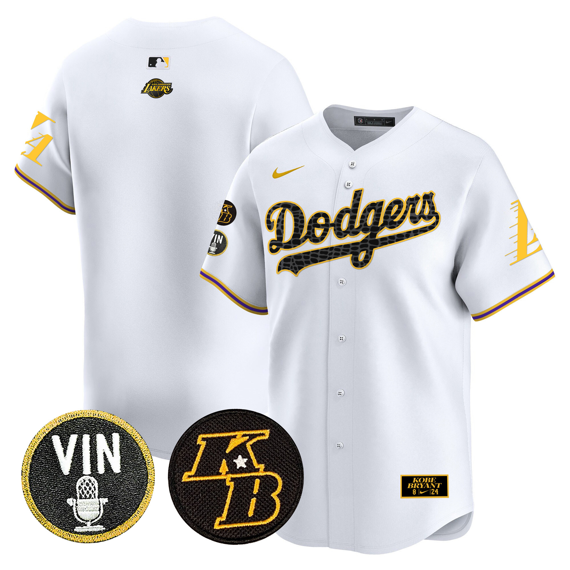 Men's Dodgers 2024 Mamba Vapor Premier Limited Jersey V2 - All Stitched