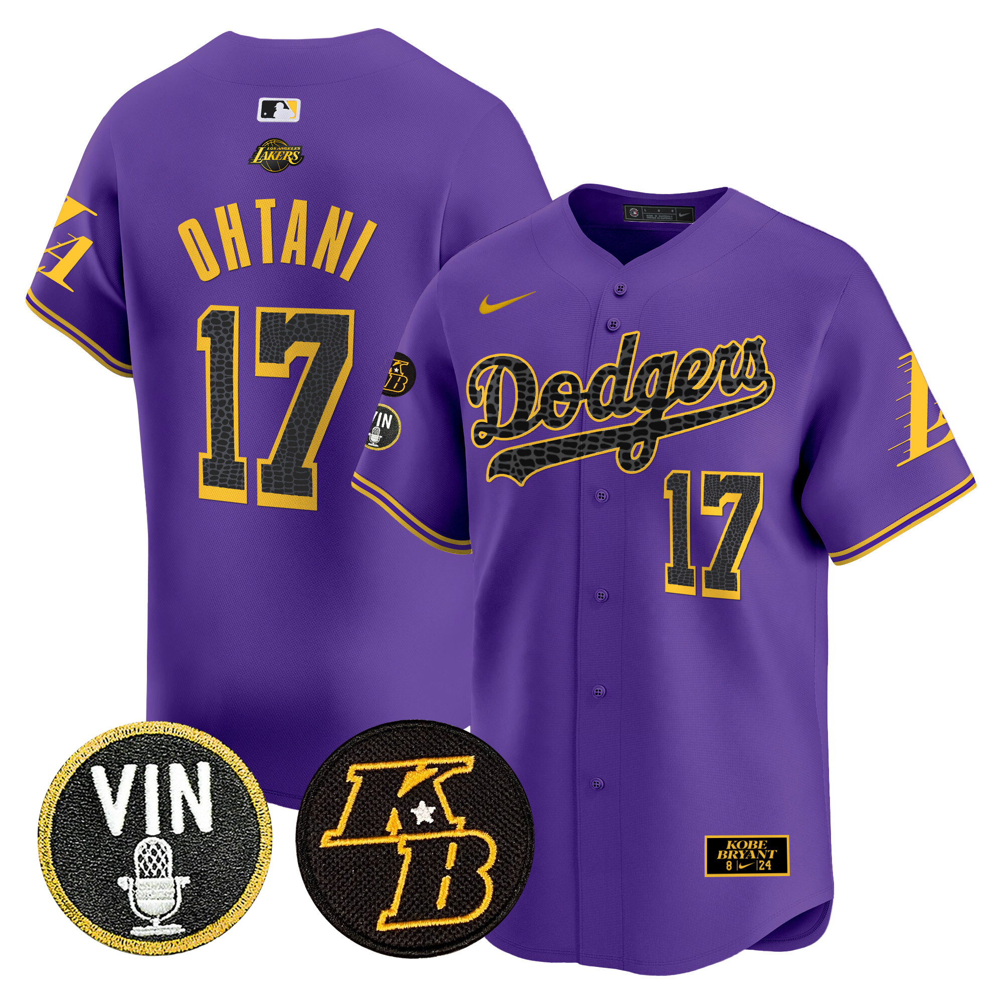 Men's Dodgers 2024 Mamba Vapor Premier Limited Jersey V2 - All Stitched