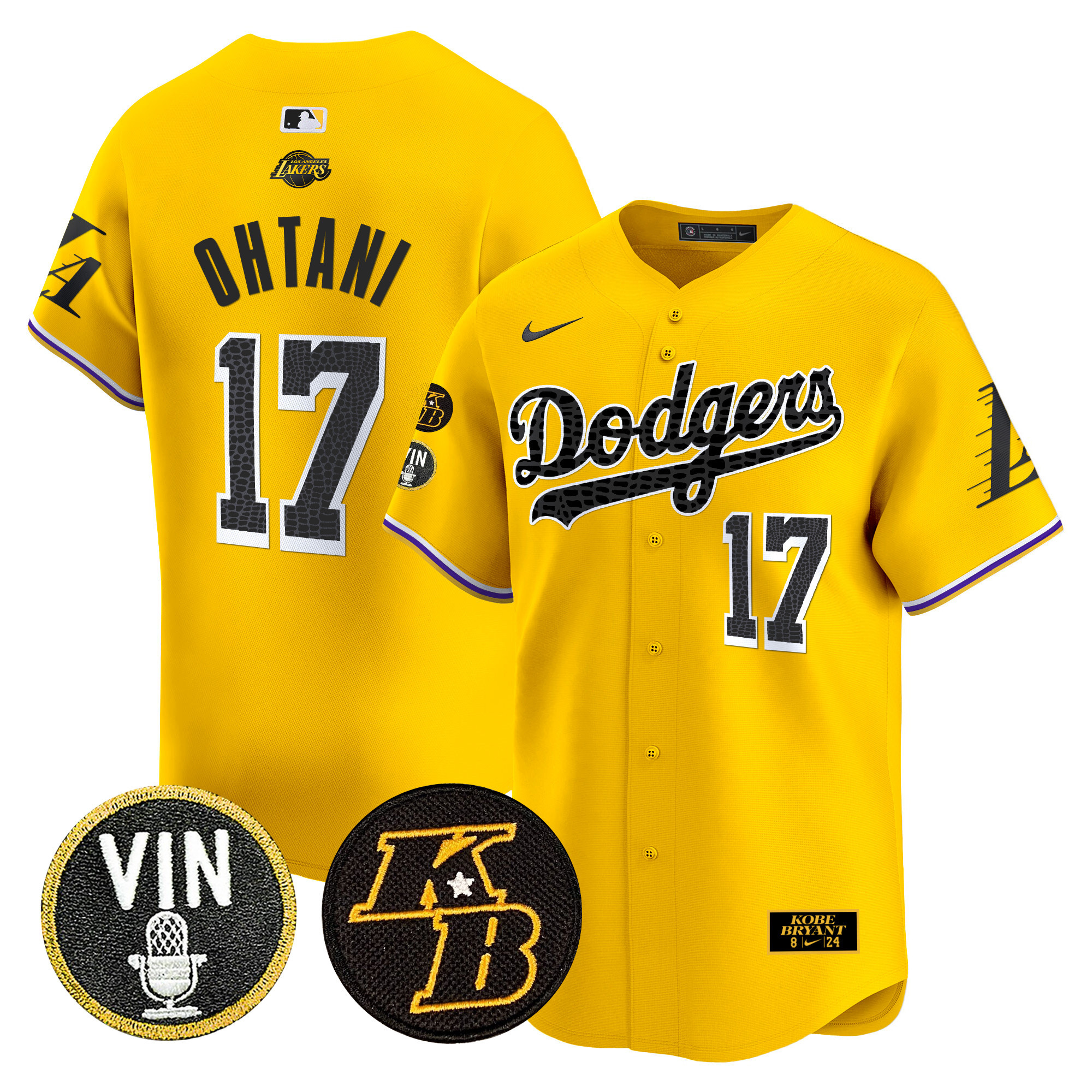Men's Dodgers 2024 Mamba Vapor Premier Limited Jersey V2 - All Stitched