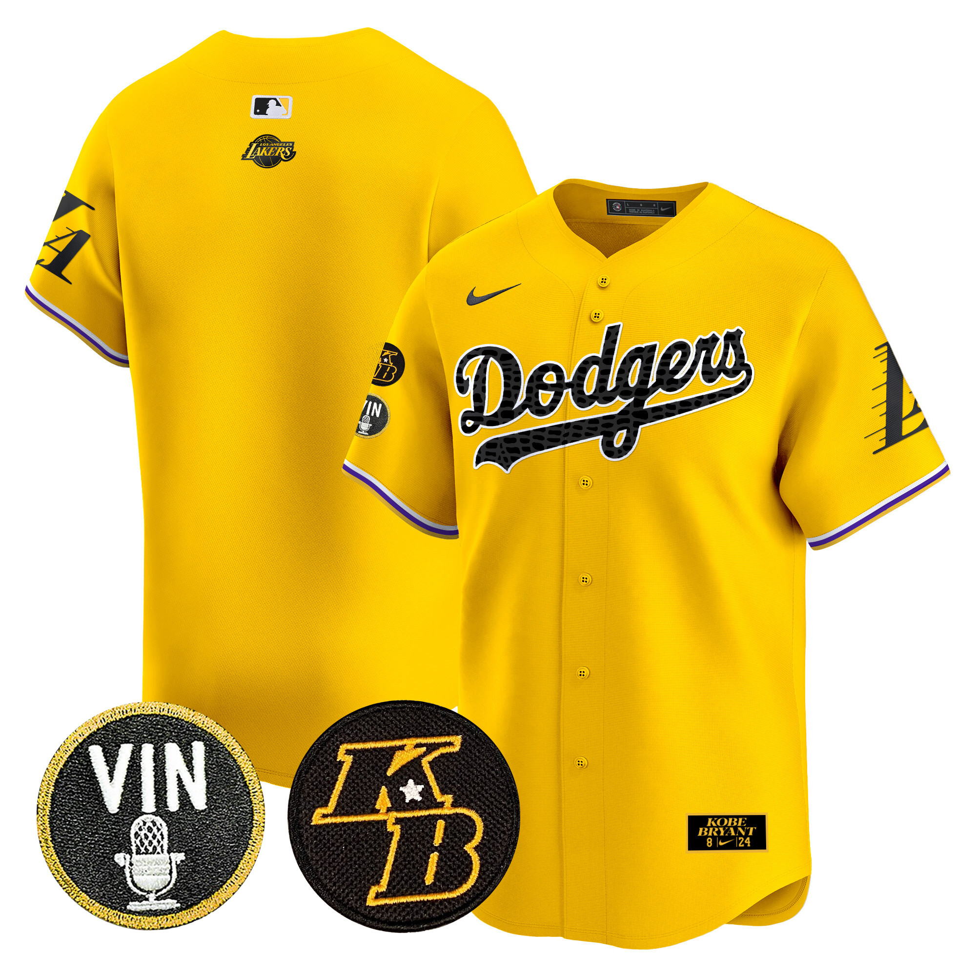 Men's Dodgers 2024 Mamba Vapor Premier Limited Jersey V2 - All Stitched