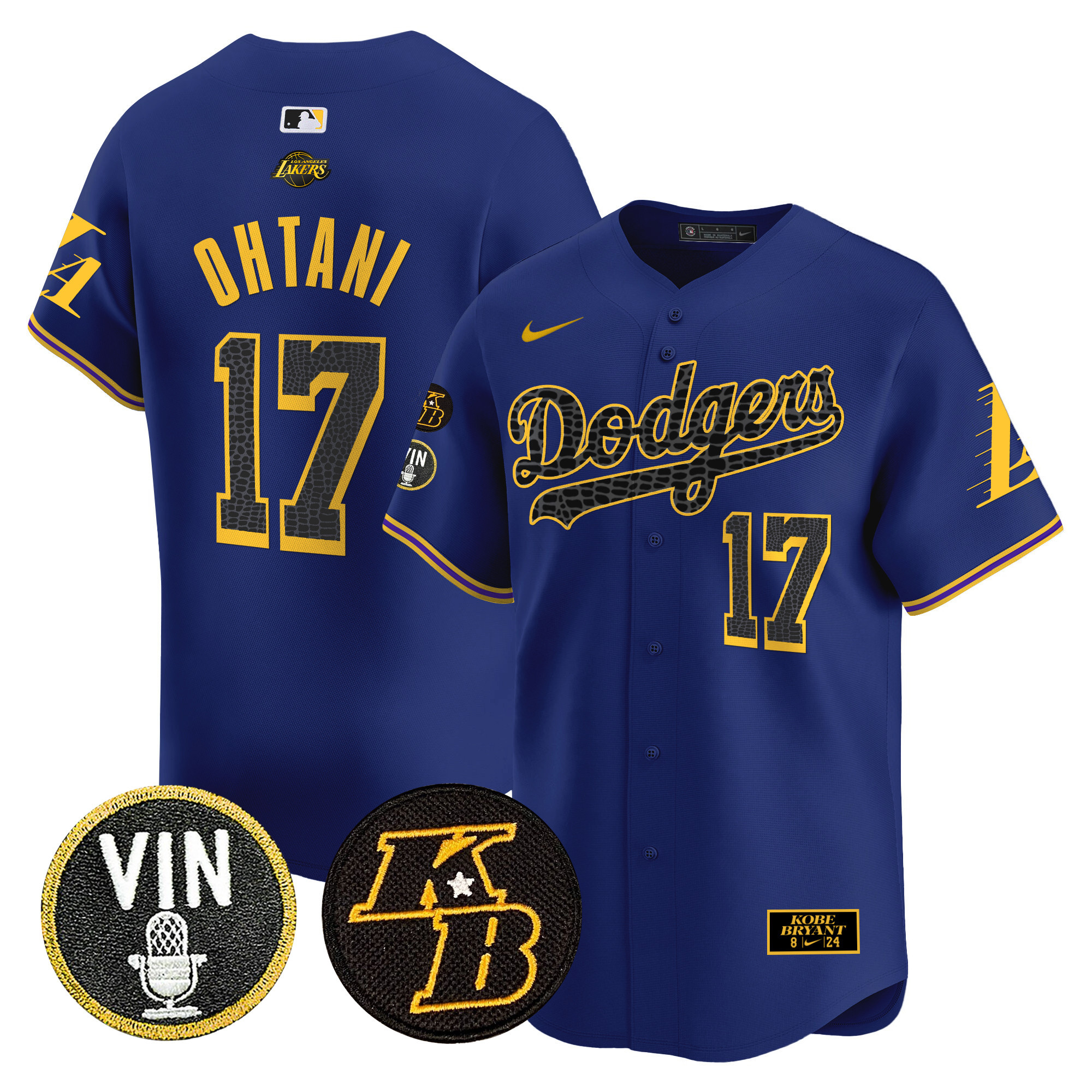 Men's Dodgers 2024 Mamba Vapor Premier Limited Jersey V2 - All Stitched