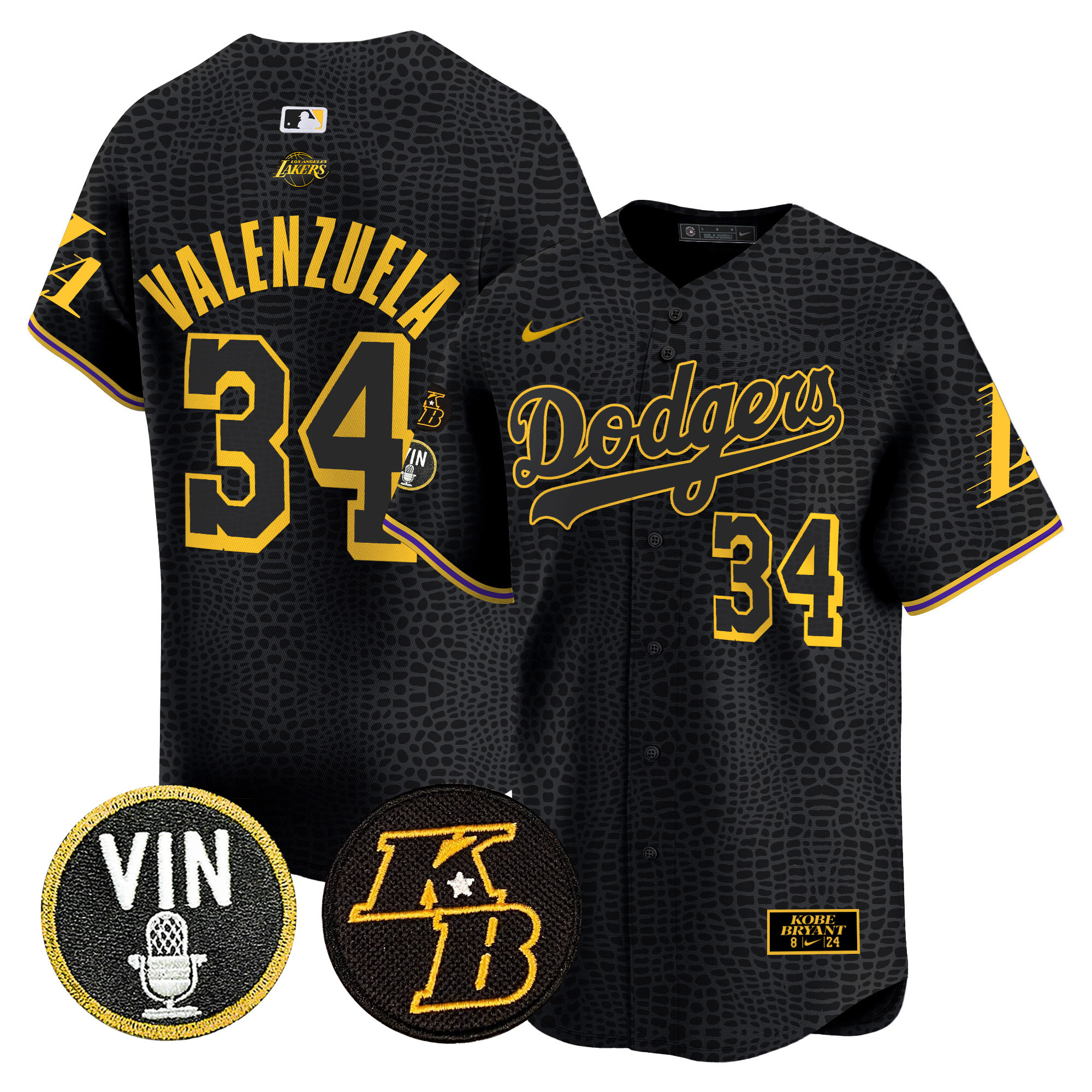 Men's Dodgers 2024 Mamba Vapor Premier Limited Jersey V2 - All Stitched