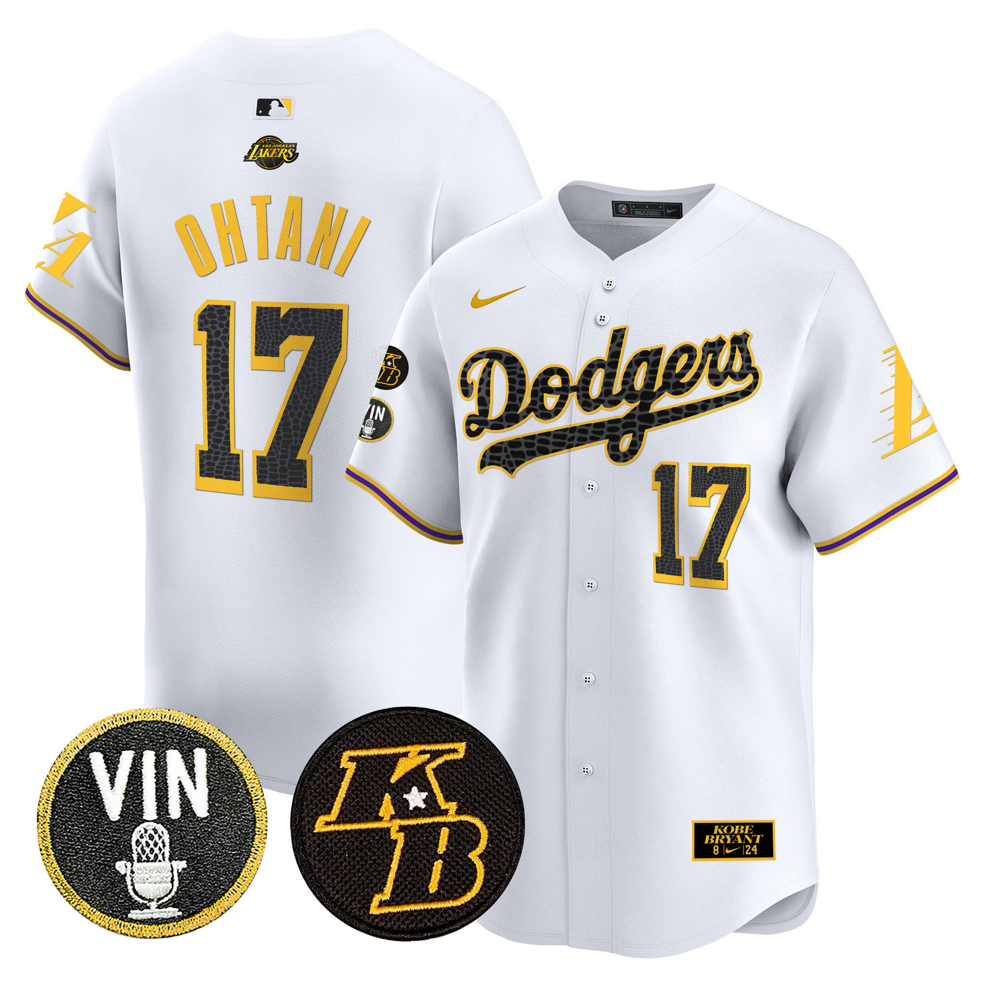 Men's Dodgers 2024 Mamba Vapor Premier Limited Jersey V2 - All Stitched