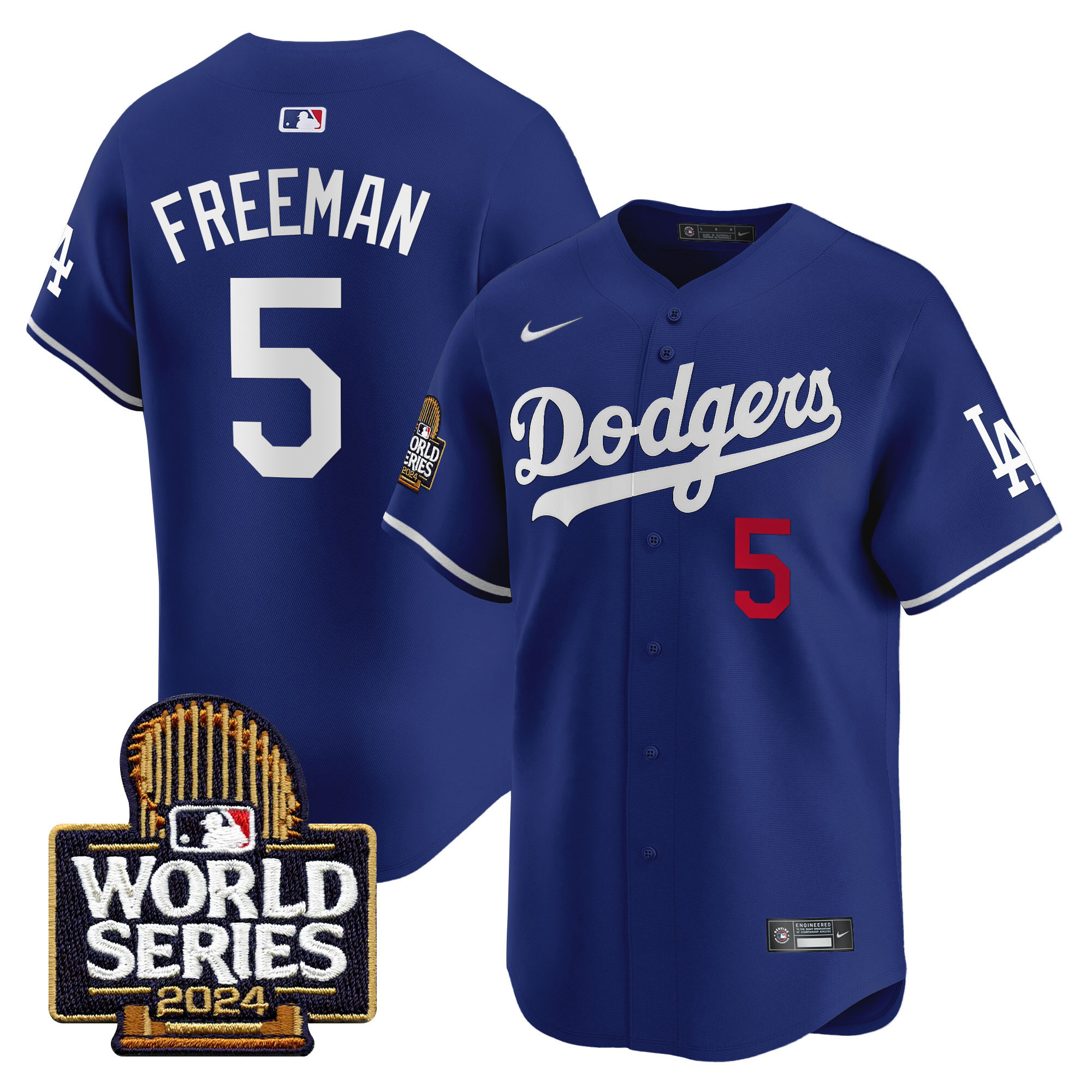 Men's Dodgers 2024 World Series Vapor Premier Limited Jersey - All Stitched