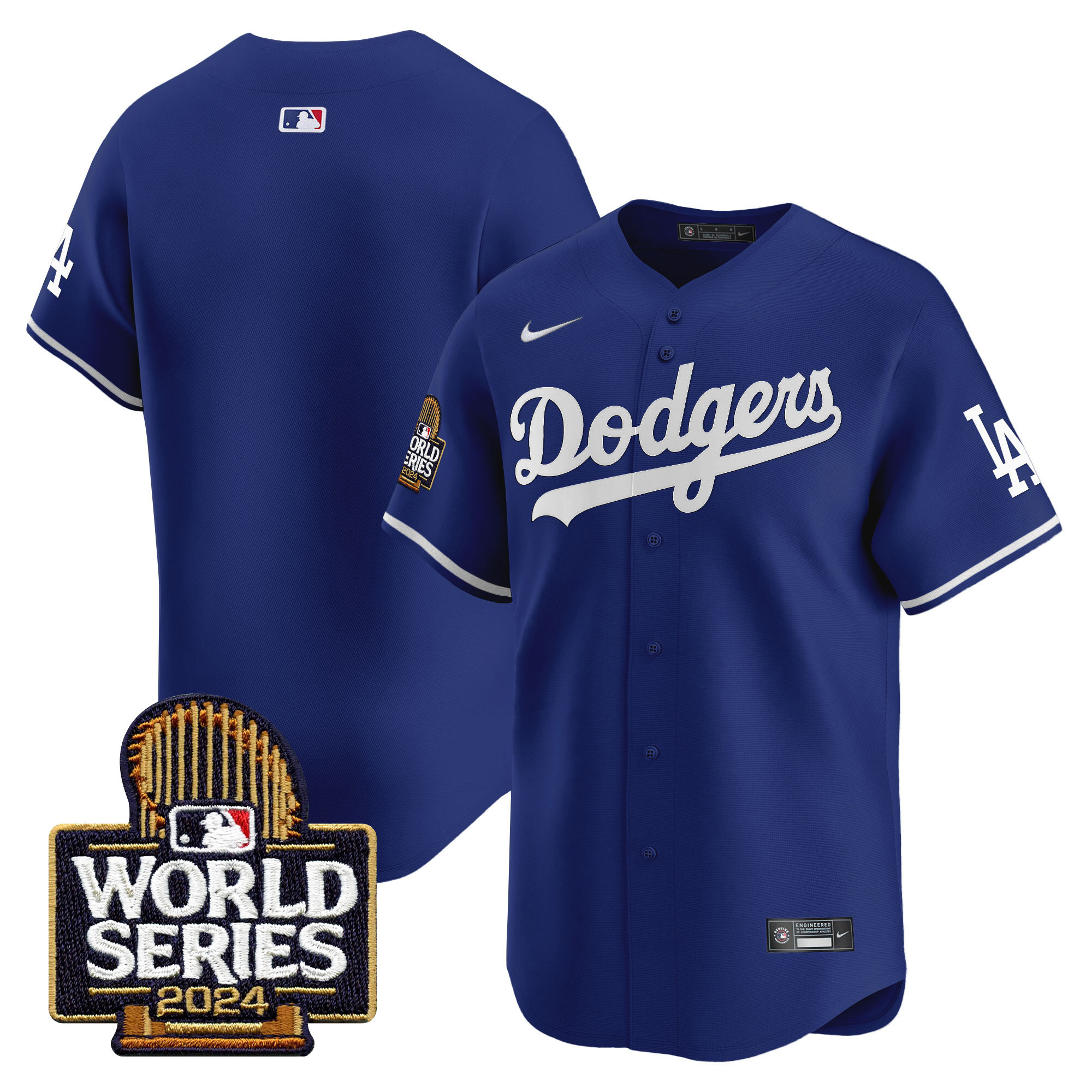 Men's Dodgers 2024 World Series Vapor Premier Limited Jersey - All Stitched