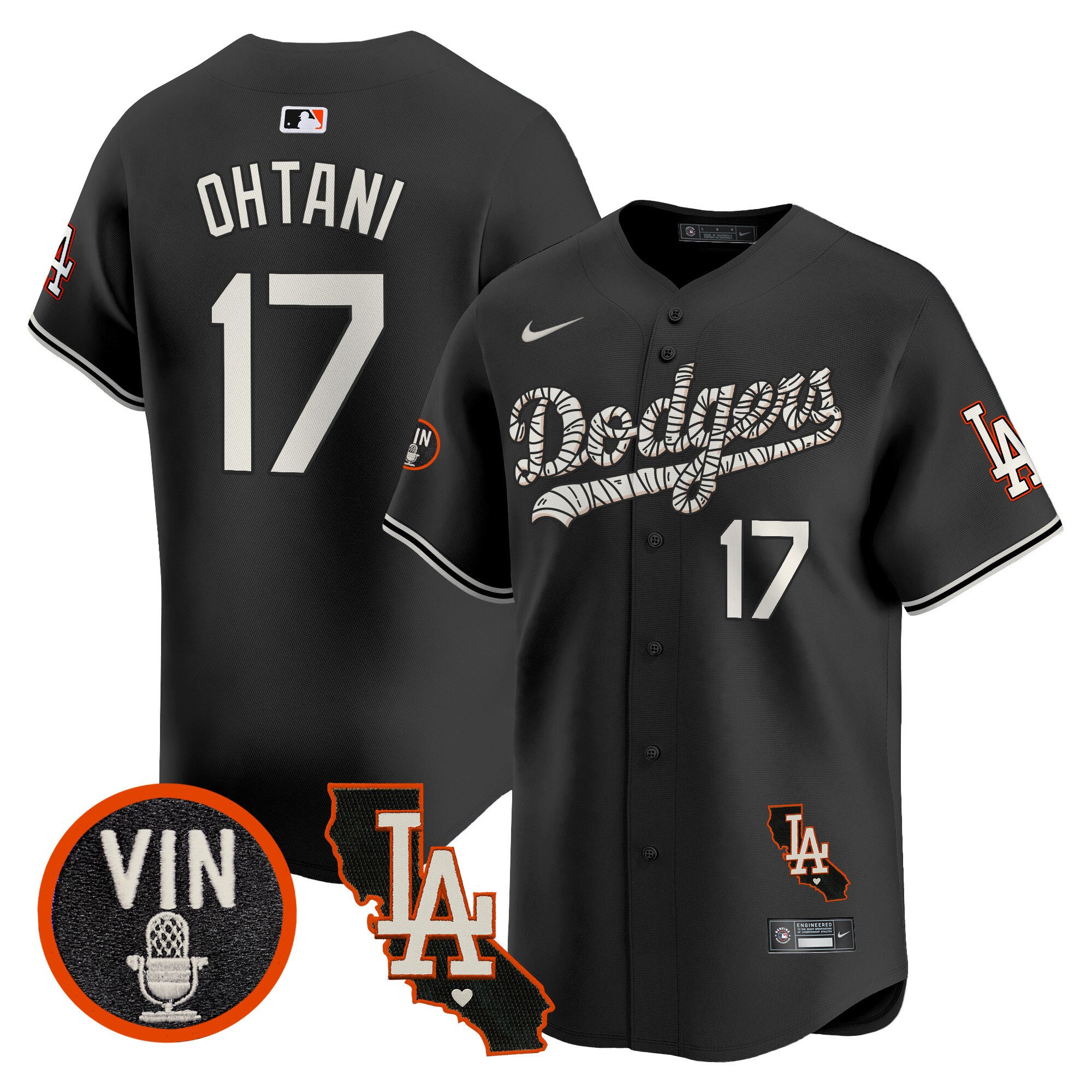 Men's Dodgers Halloween Vapor Premier Limited Jersey - All Stitched