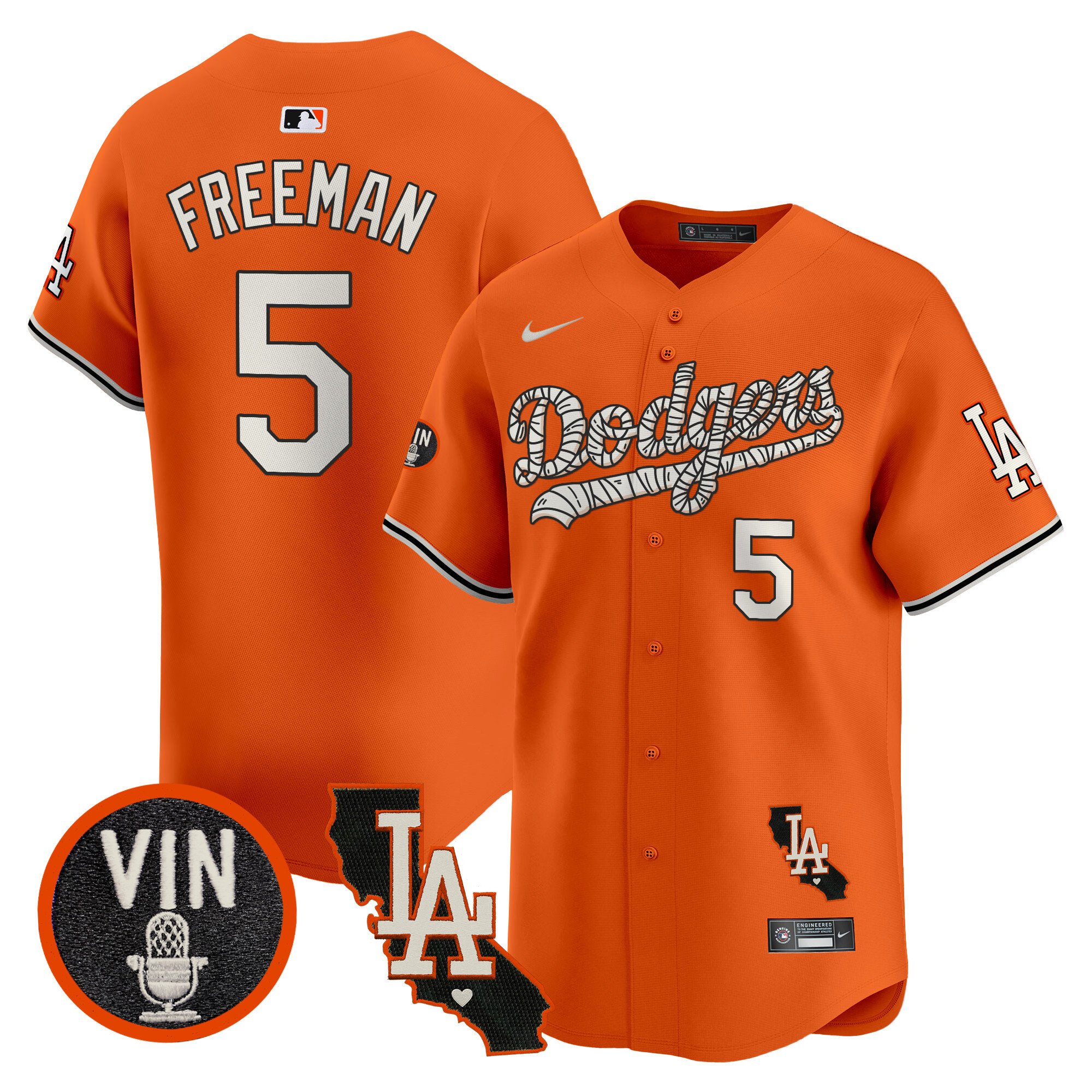 Men's Dodgers Halloween Vapor Premier Limited Jersey - All Stitched