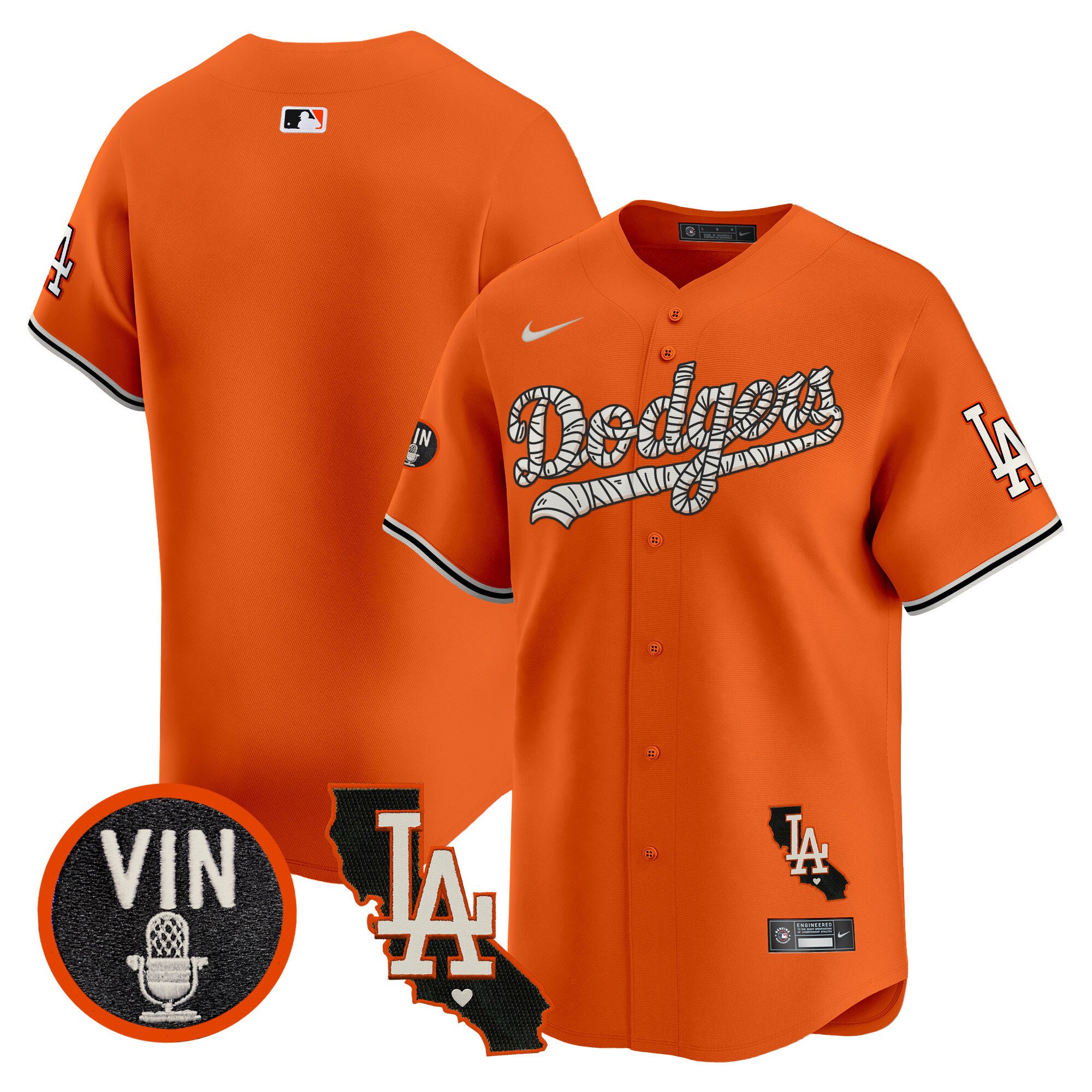 Men's Dodgers Halloween Vapor Premier Limited Jersey - All Stitched