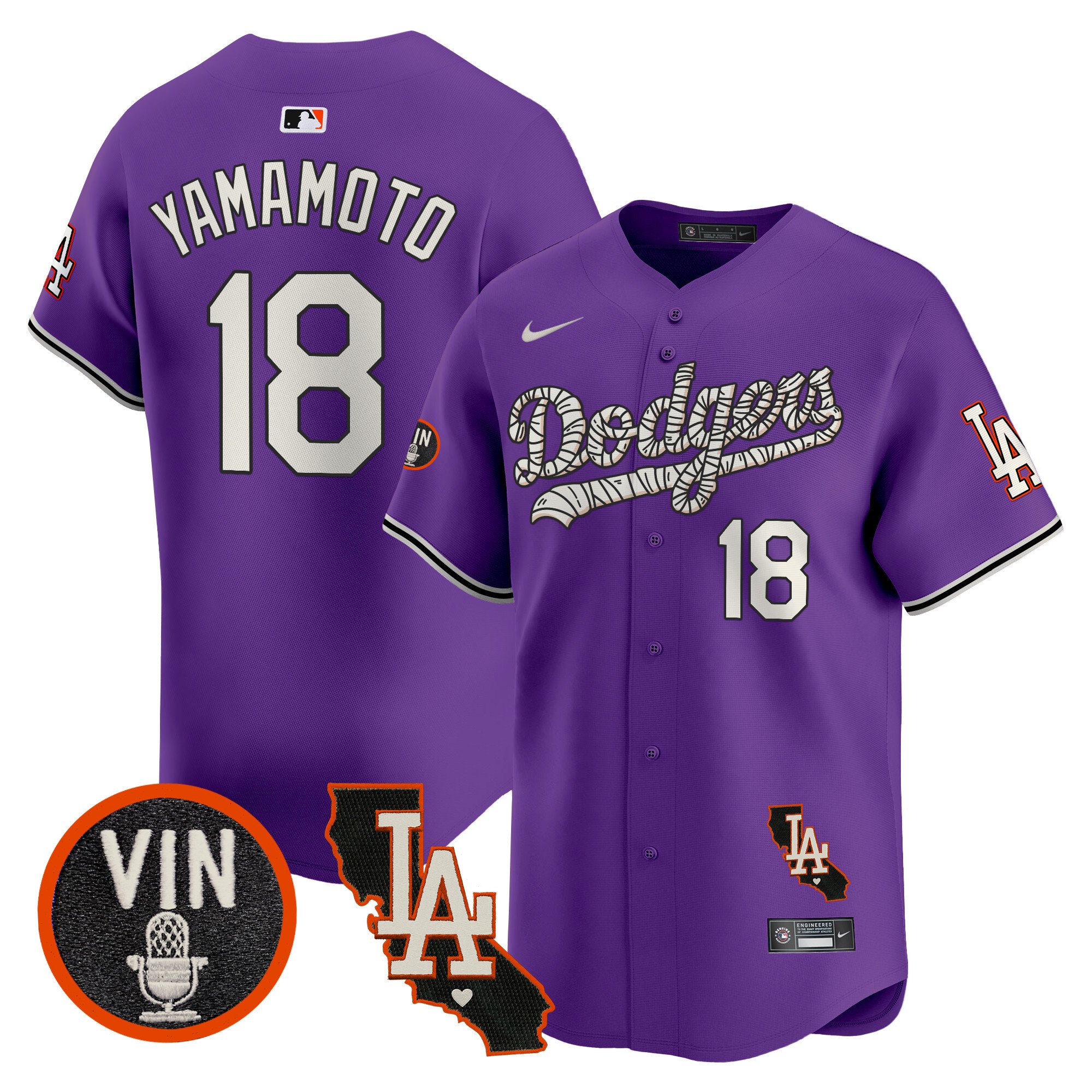 Men's Dodgers Halloween Vapor Premier Limited Jersey - All Stitched