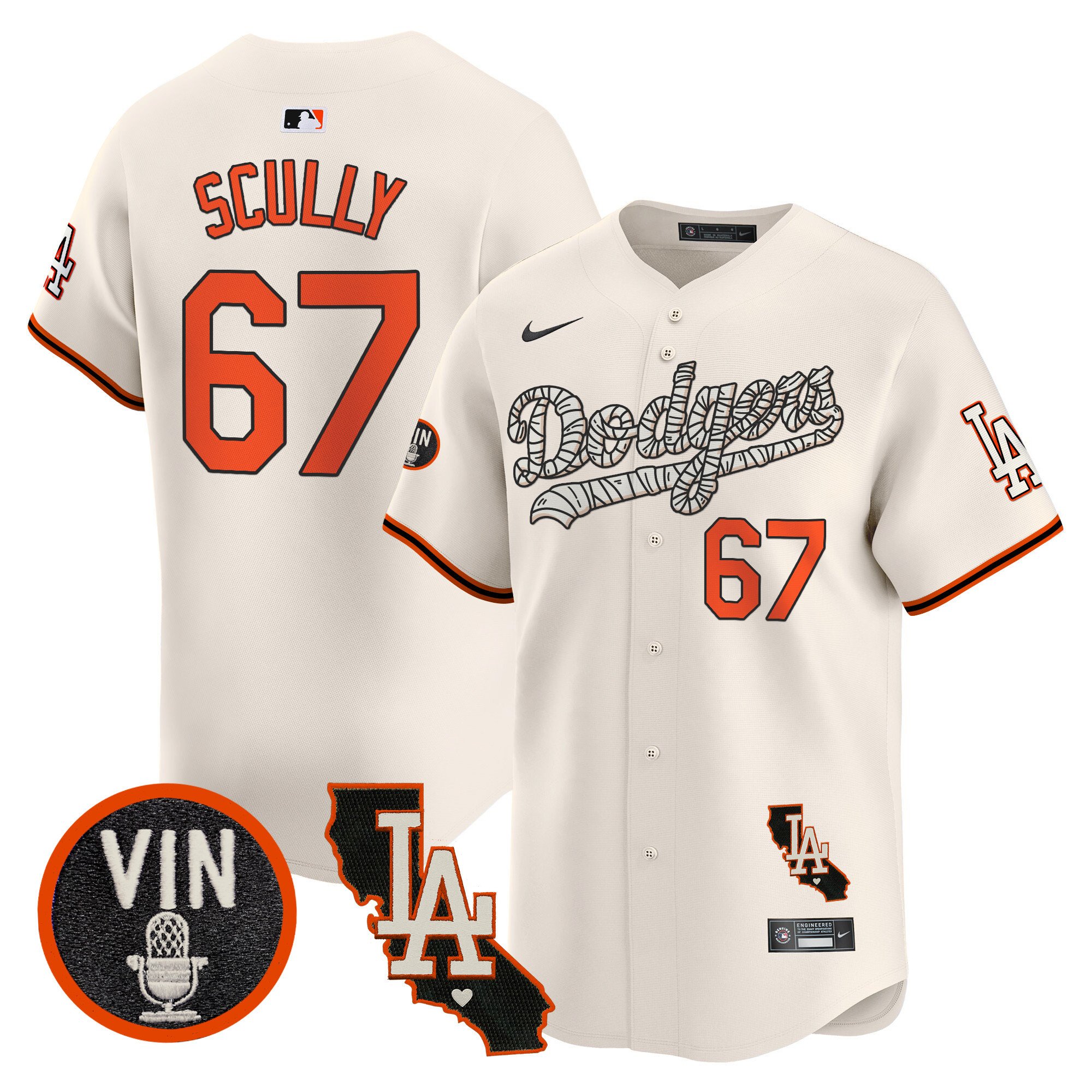 Men's Dodgers Halloween Vapor Premier Limited Jersey - All Stitched